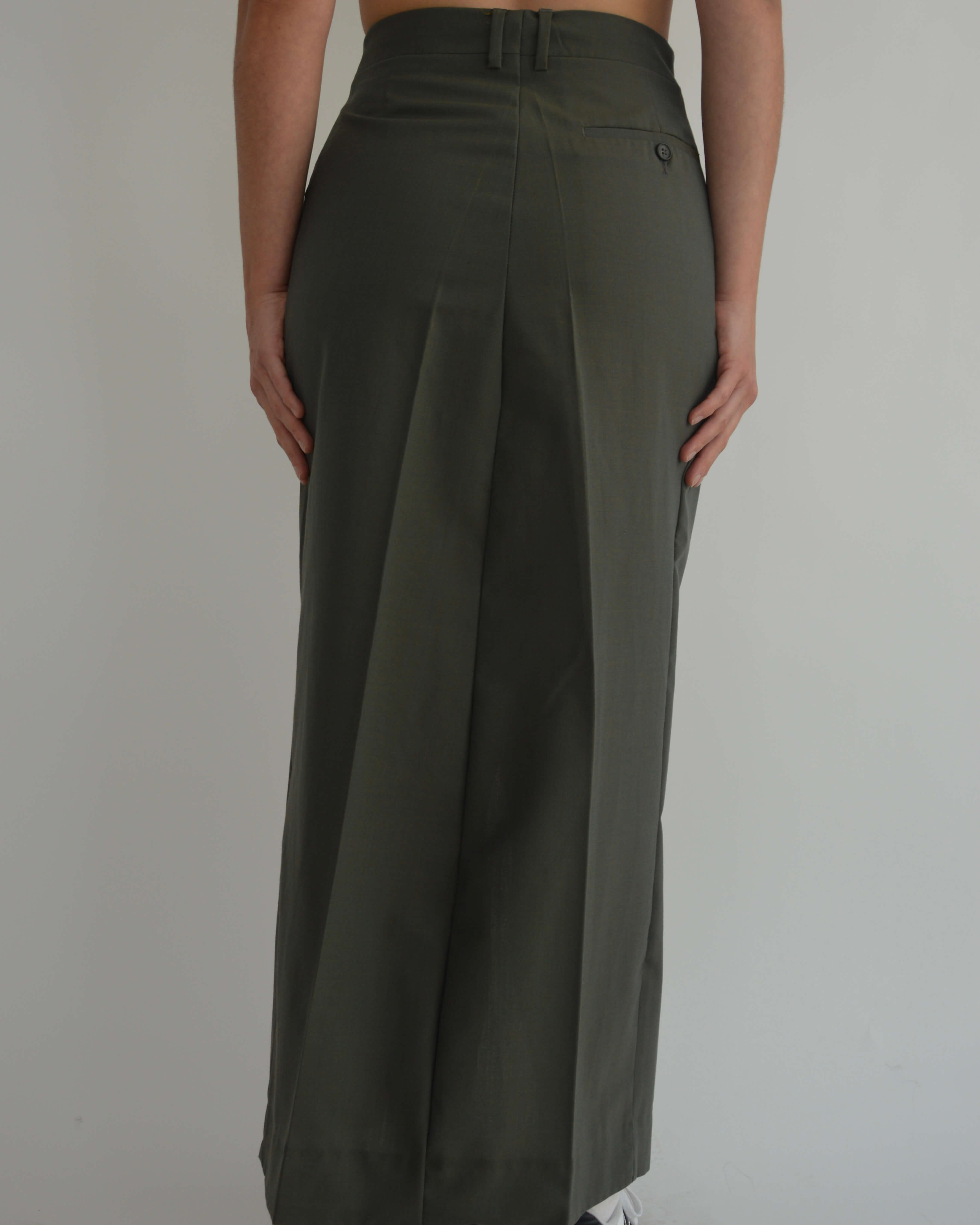 Falda larga - Verde bosque (XS/S)