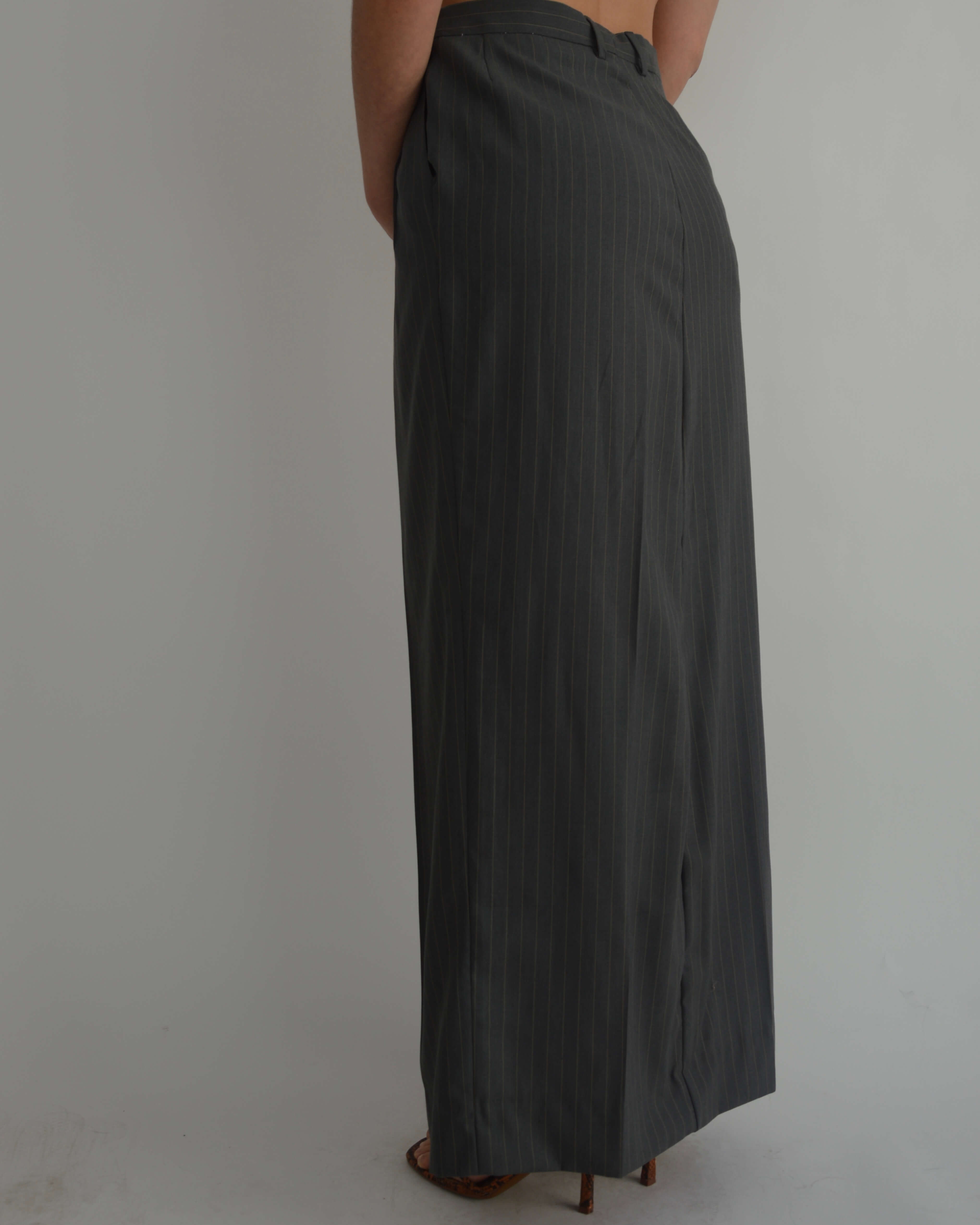 Falda larga - Línea azul beige (S/M)