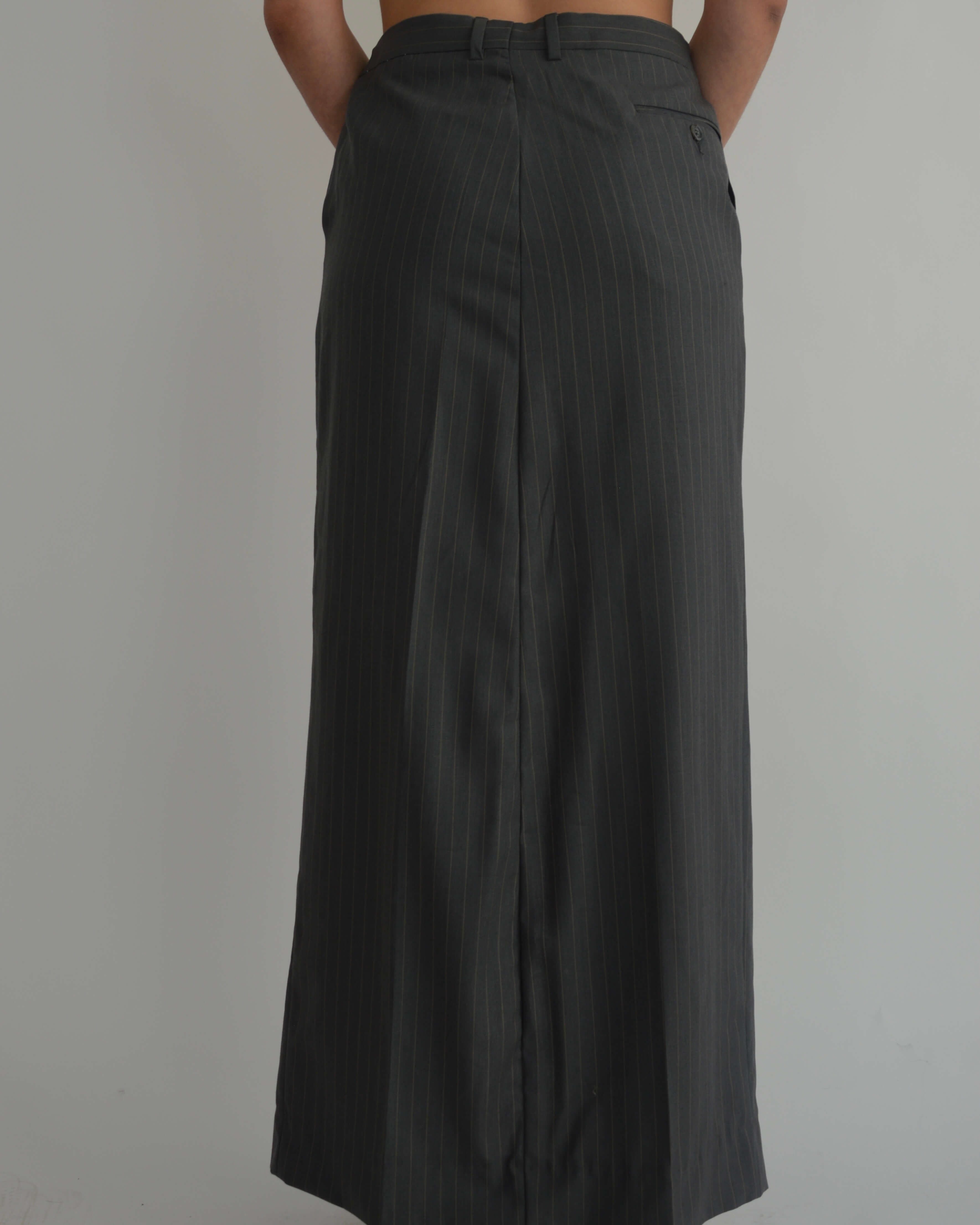 Falda larga - Línea azul beige (S/M)