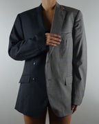 DUO Blazer - Navy and Grey (S/L)