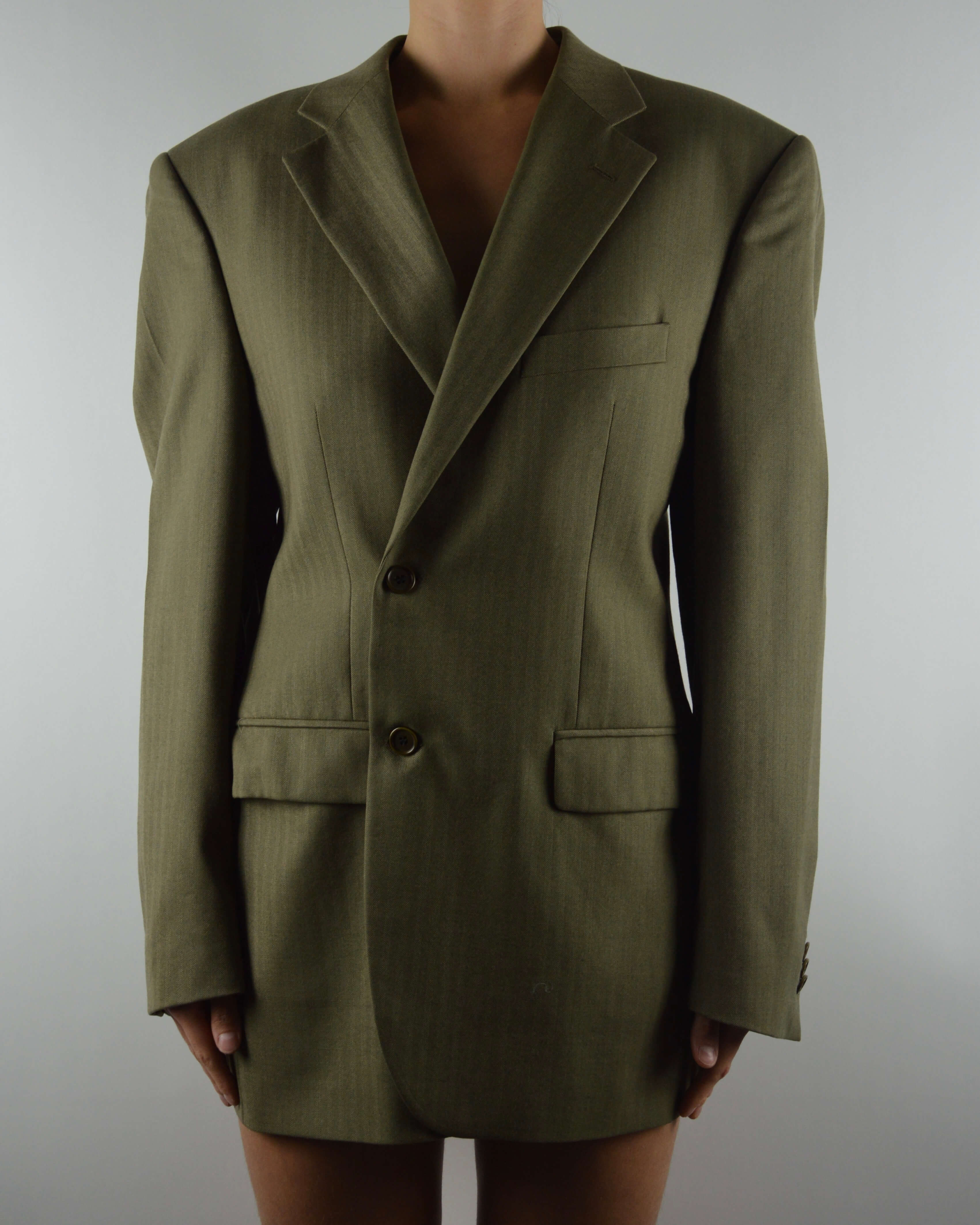 Vestido mini blazer - Sueño dorado (talla S/M)