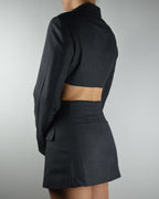 Blaset - Textured Dark Grey (XS/S)