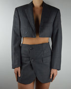 Blaset - Dark Grey Blue Lines (S/M)