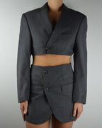 Blaset - Dark Grey Blue Lines (S/M)