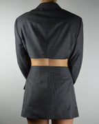 Blaset - Dark Grey Blue Lines (S/M)