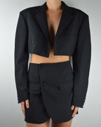 Ensemble veste et jupe longue - Noir parfait (XS/S)