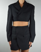 Ensemble veste et jupe longue - Noir parfait (XS/S)