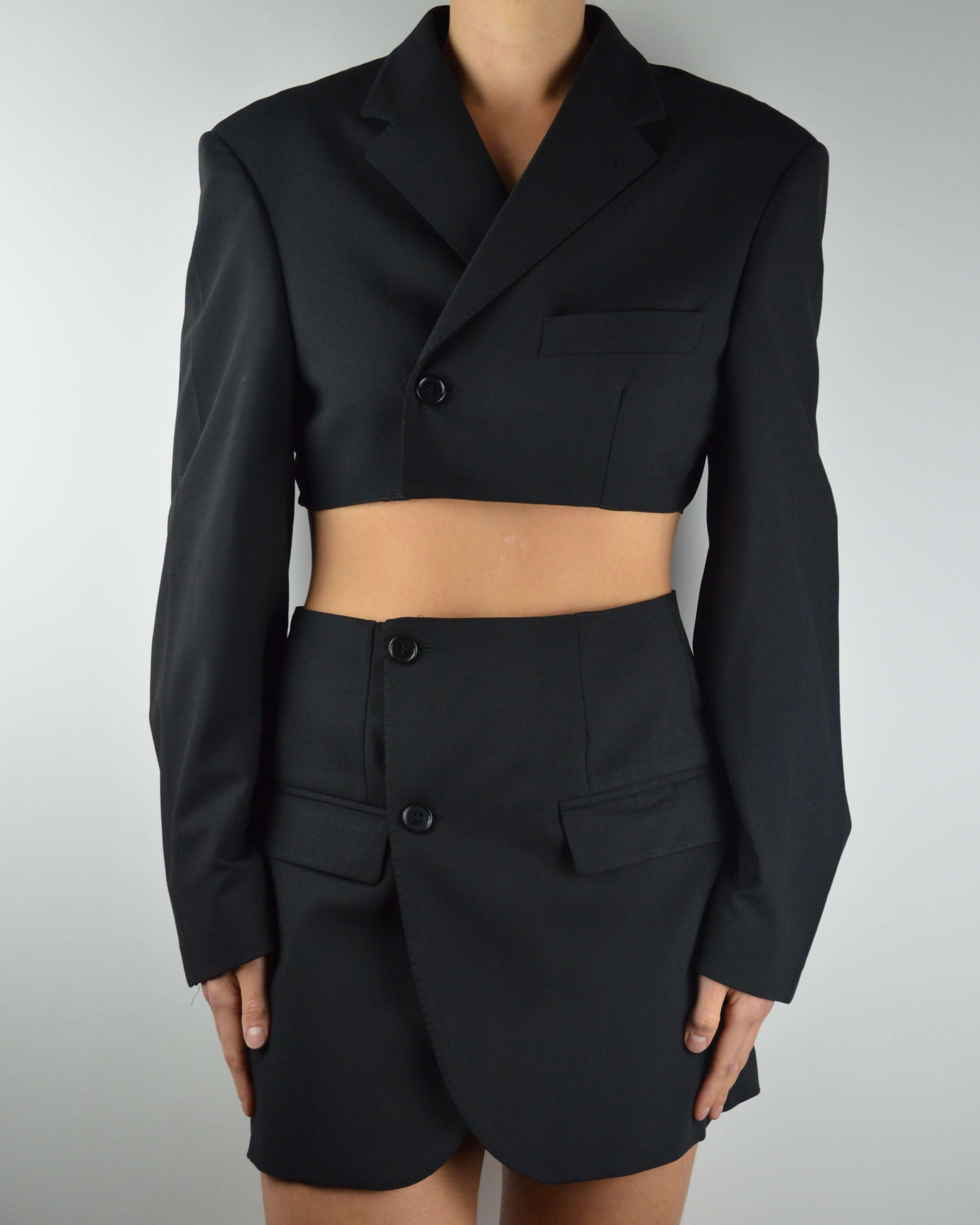 Blaset & Long Skirt - Perfect Black (XS/S)