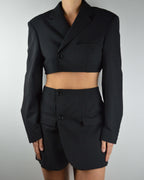 Ensemble veste et jupe longue - Noir parfait (XS/S)
