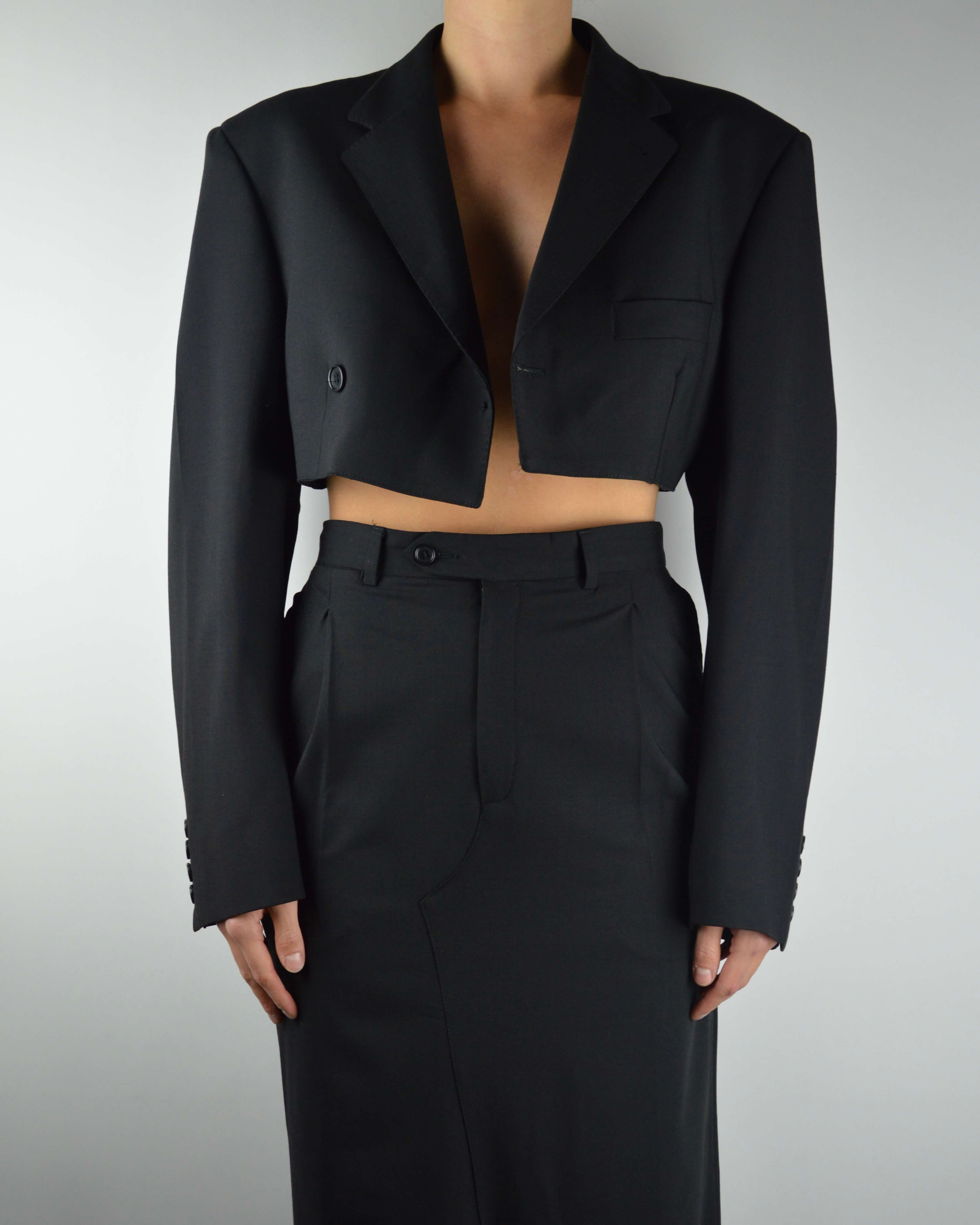 Ensemble veste et jupe longue - Noir parfait (XS/S)