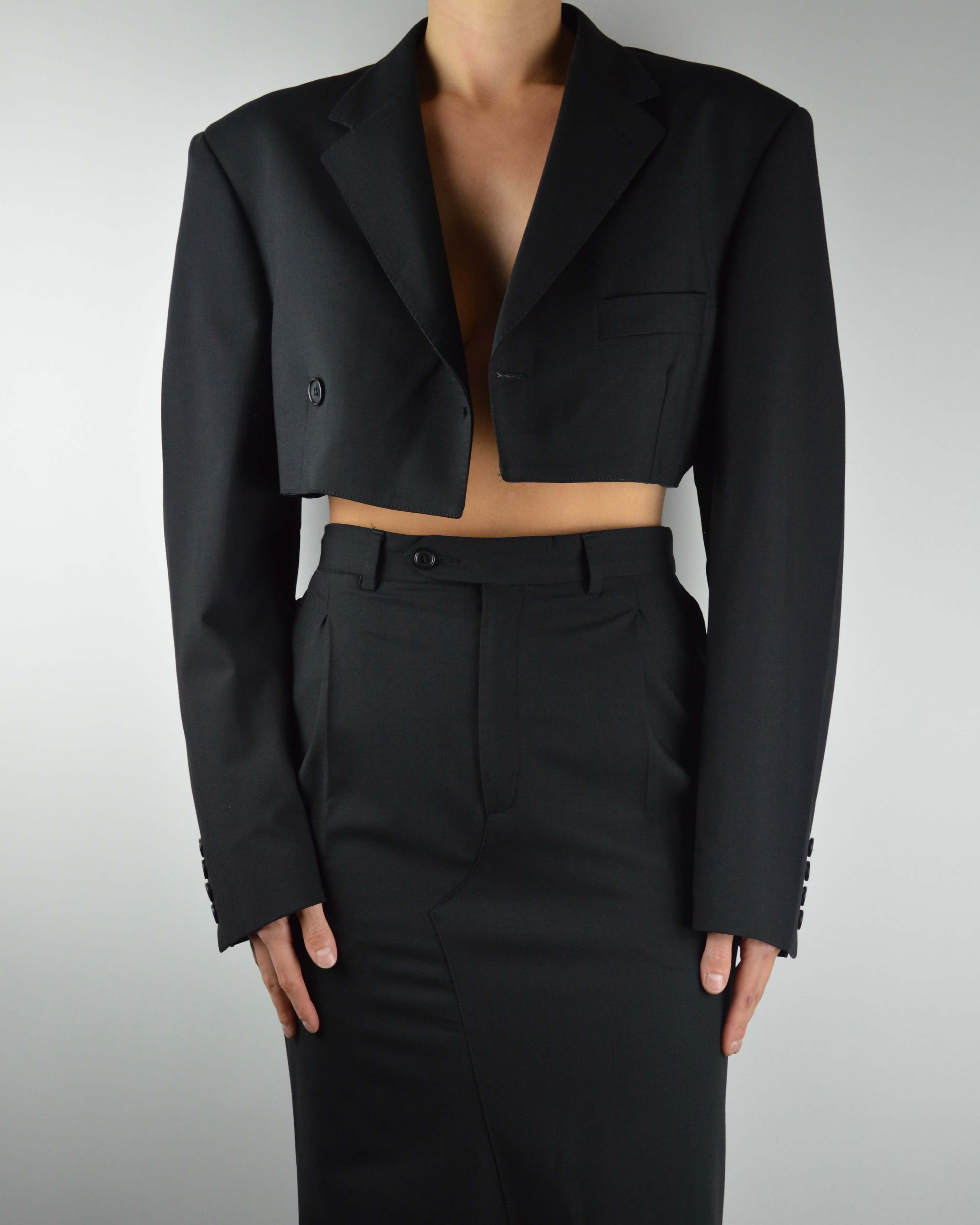 Ensemble veste et jupe longue - Noir parfait (XS/S)