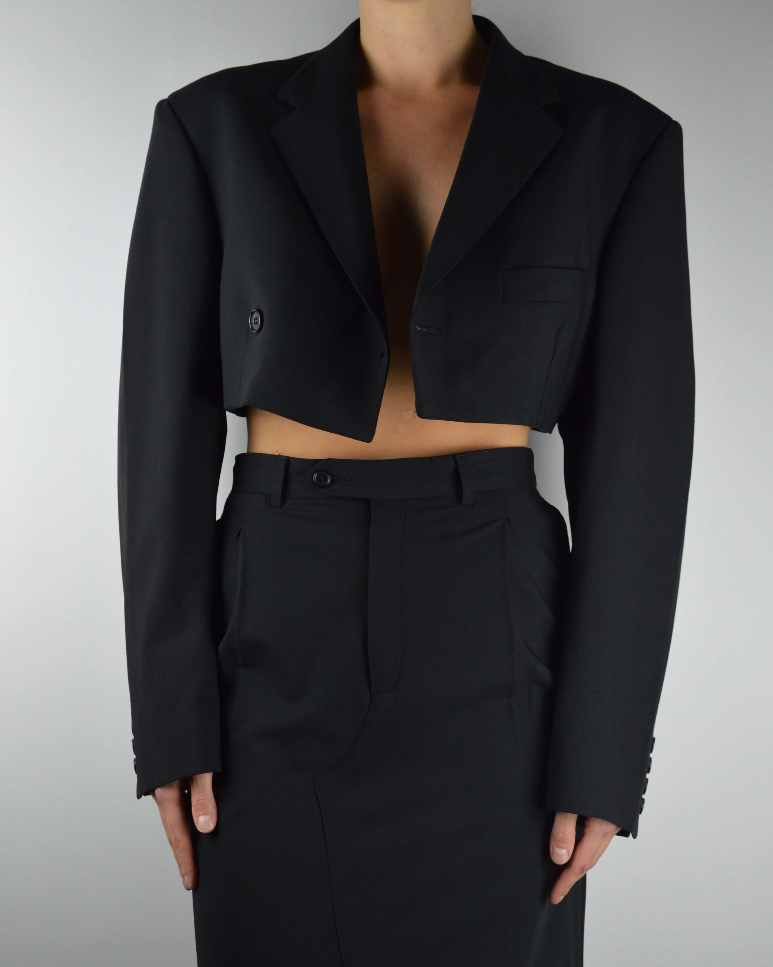 Ensemble veste et jupe longue - Noir parfait (XS/S)