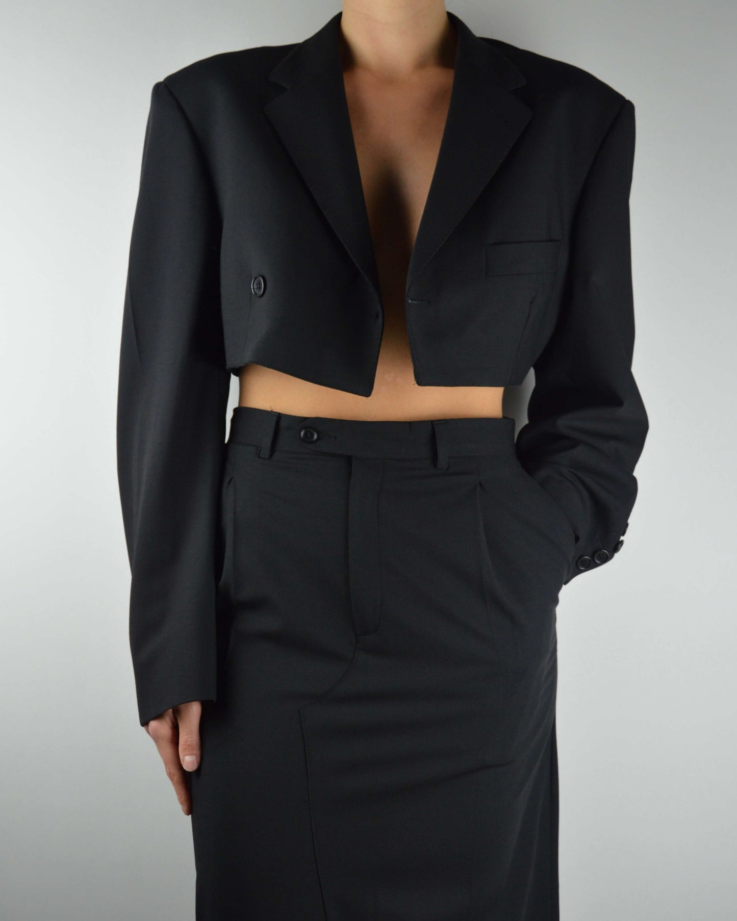 Blaset & Long Skirt - Perfect Black (XS/S)