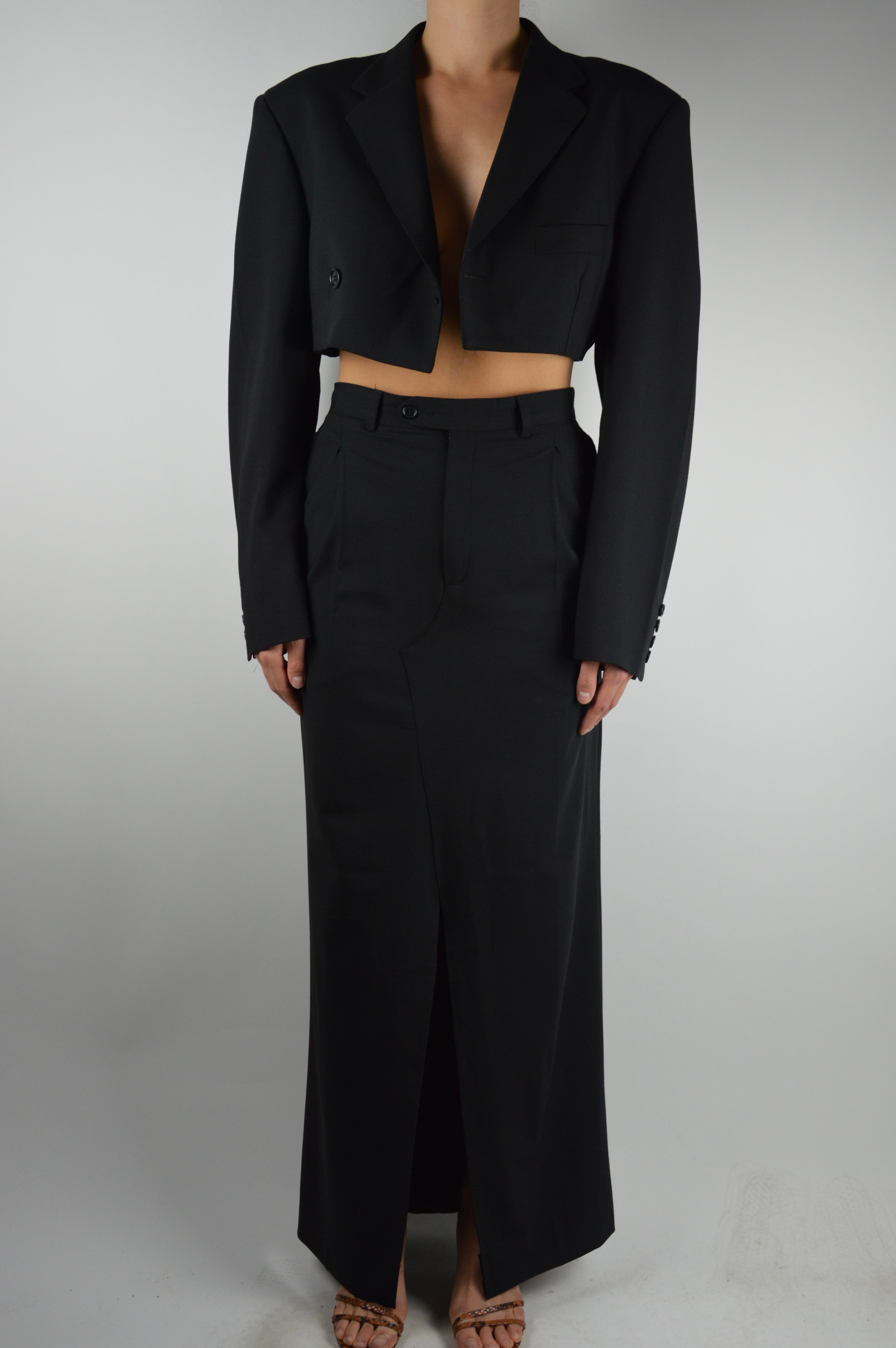 Ensemble veste et jupe longue - Noir parfait (XS/S)