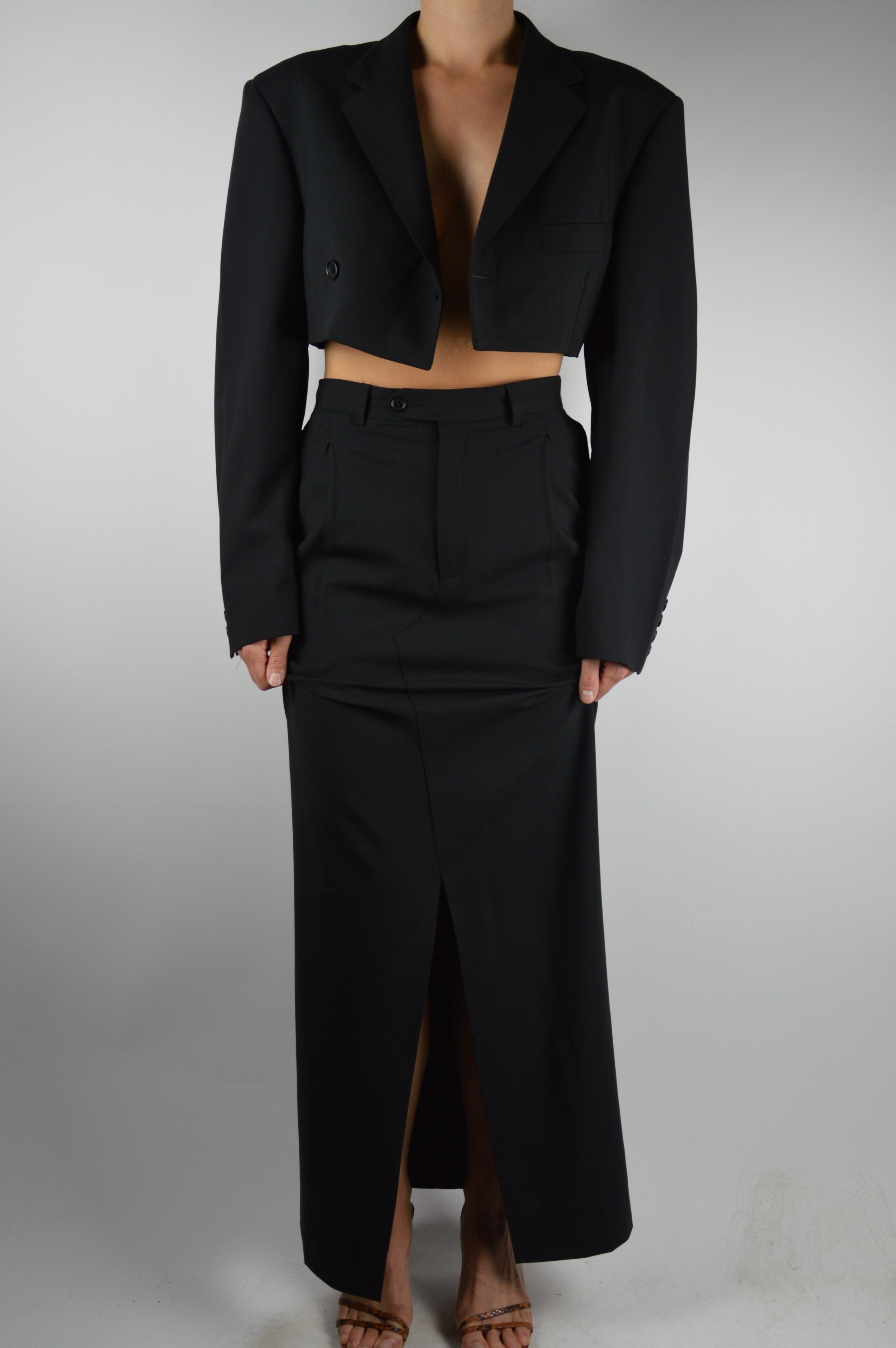 Blaset & Long Skirt - Perfect Black (XS/S)