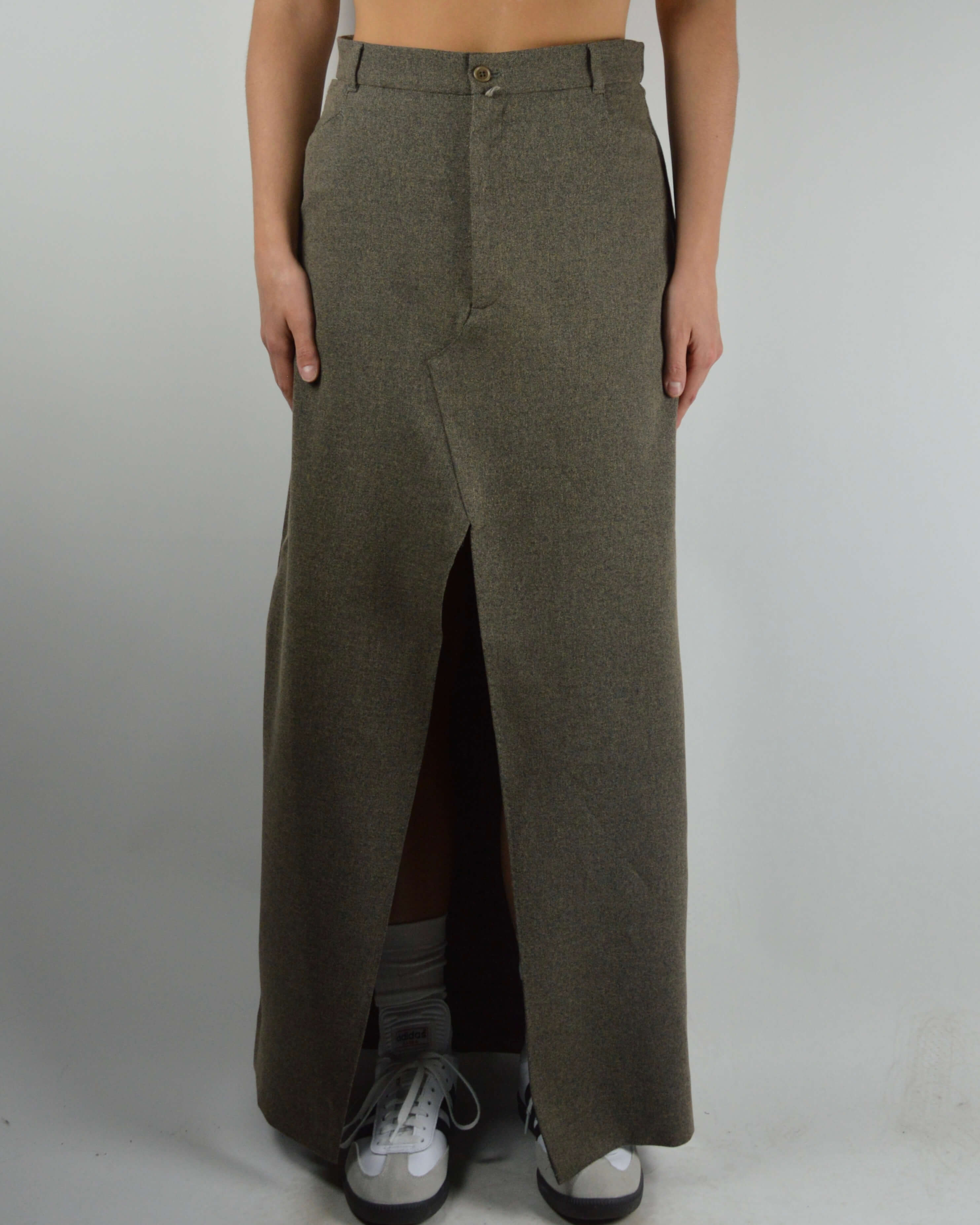 Jupe longue - Marron texturé (S/M)