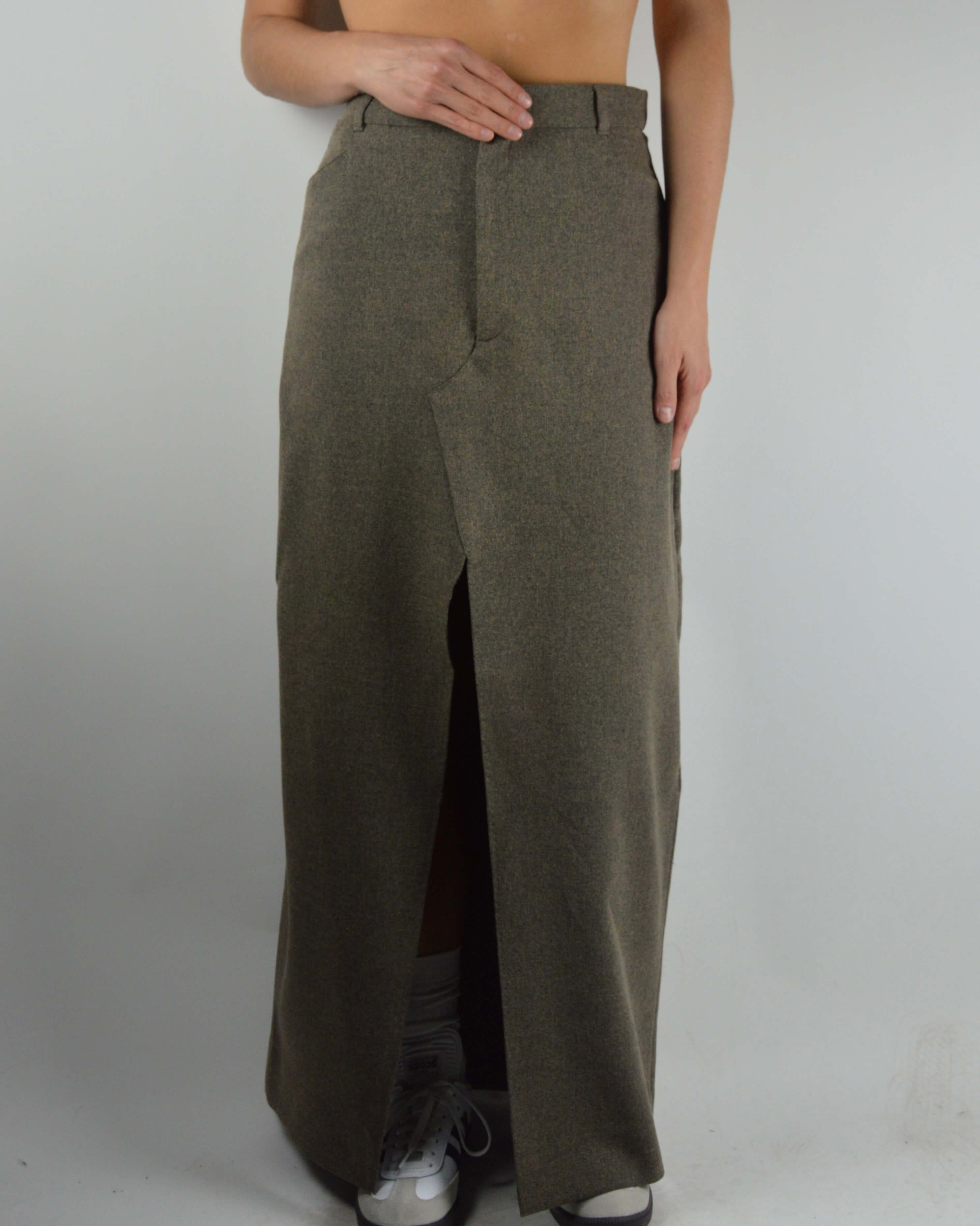 Jupe longue - Marron texturé (S/M)