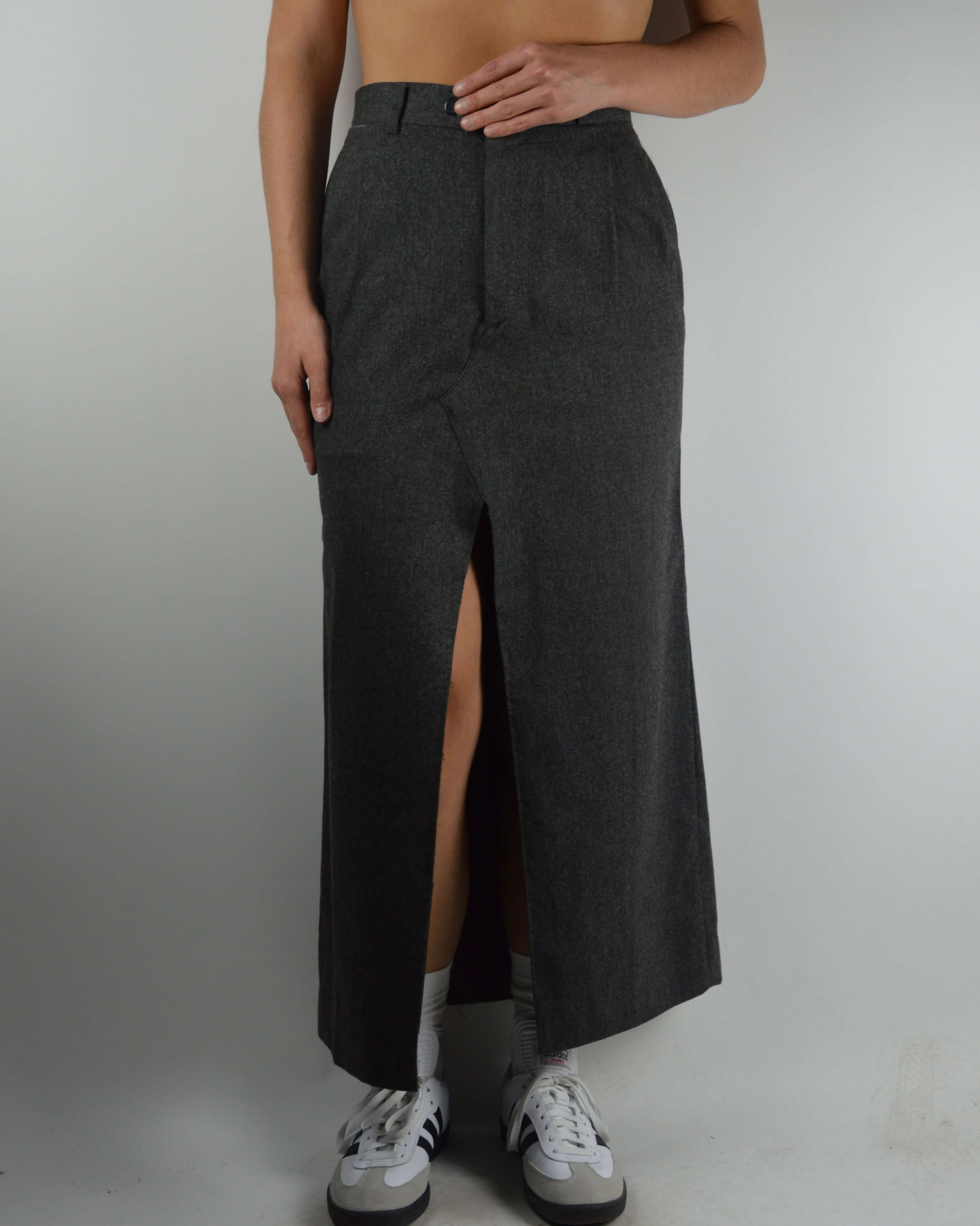 Jupe longue - Gris foncé texturé (XS/S)