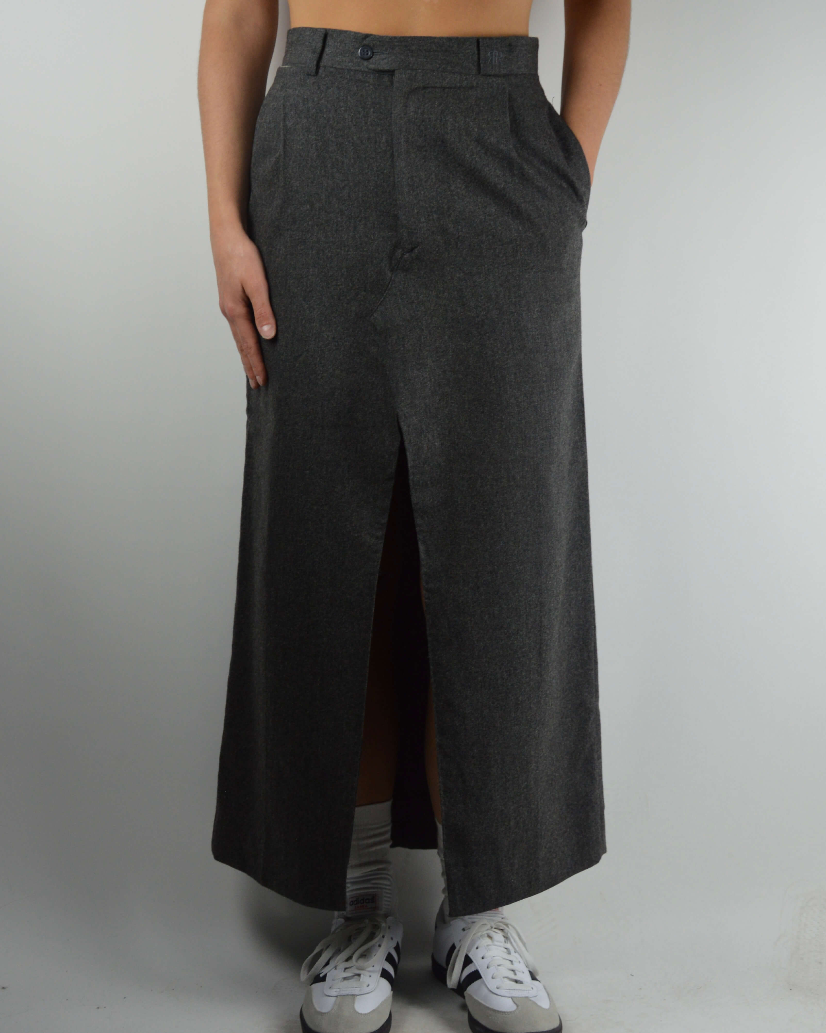 Jupe longue - Gris foncé texturé (XS/S)