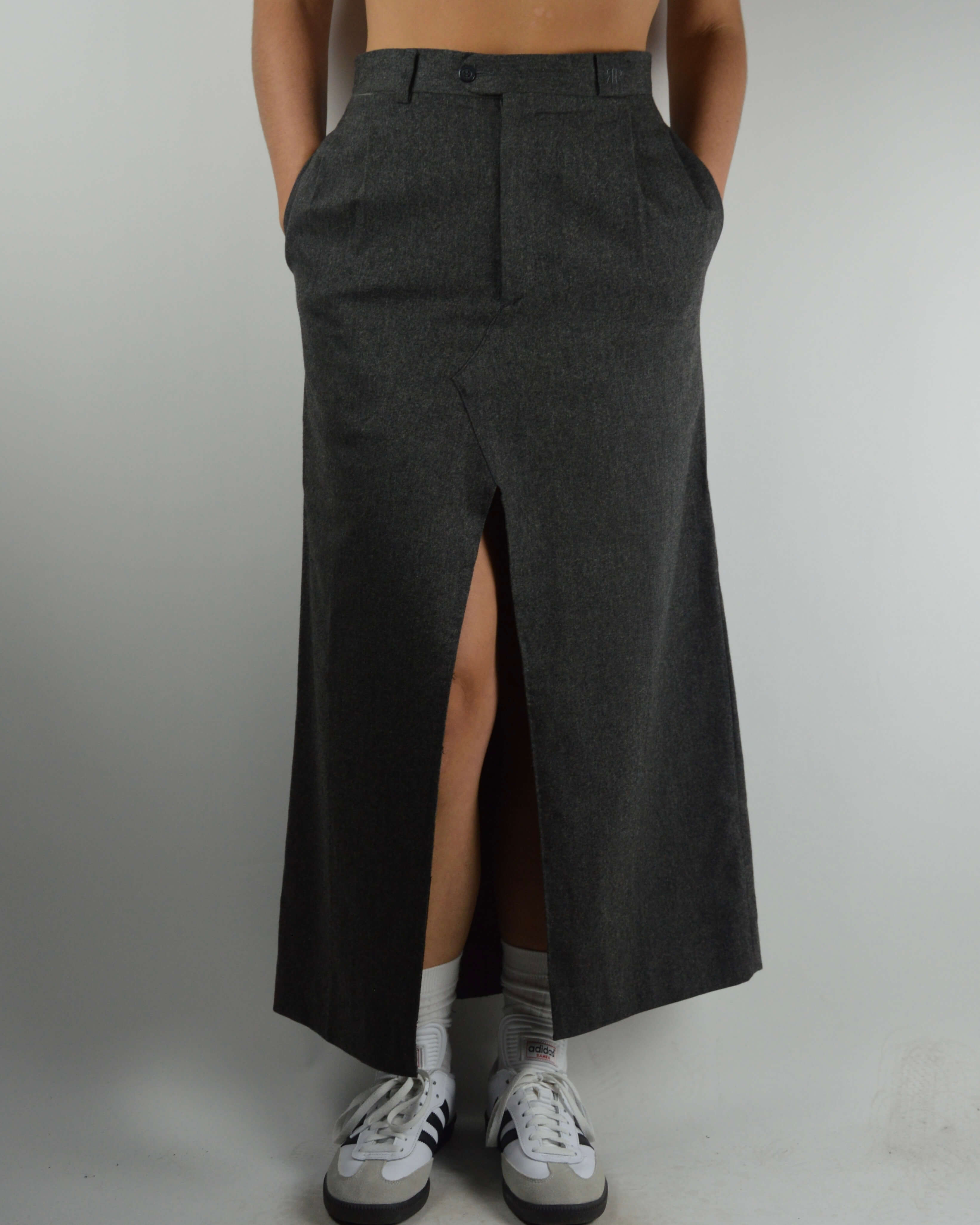 Jupe longue - Gris foncé texturé (XS/S)