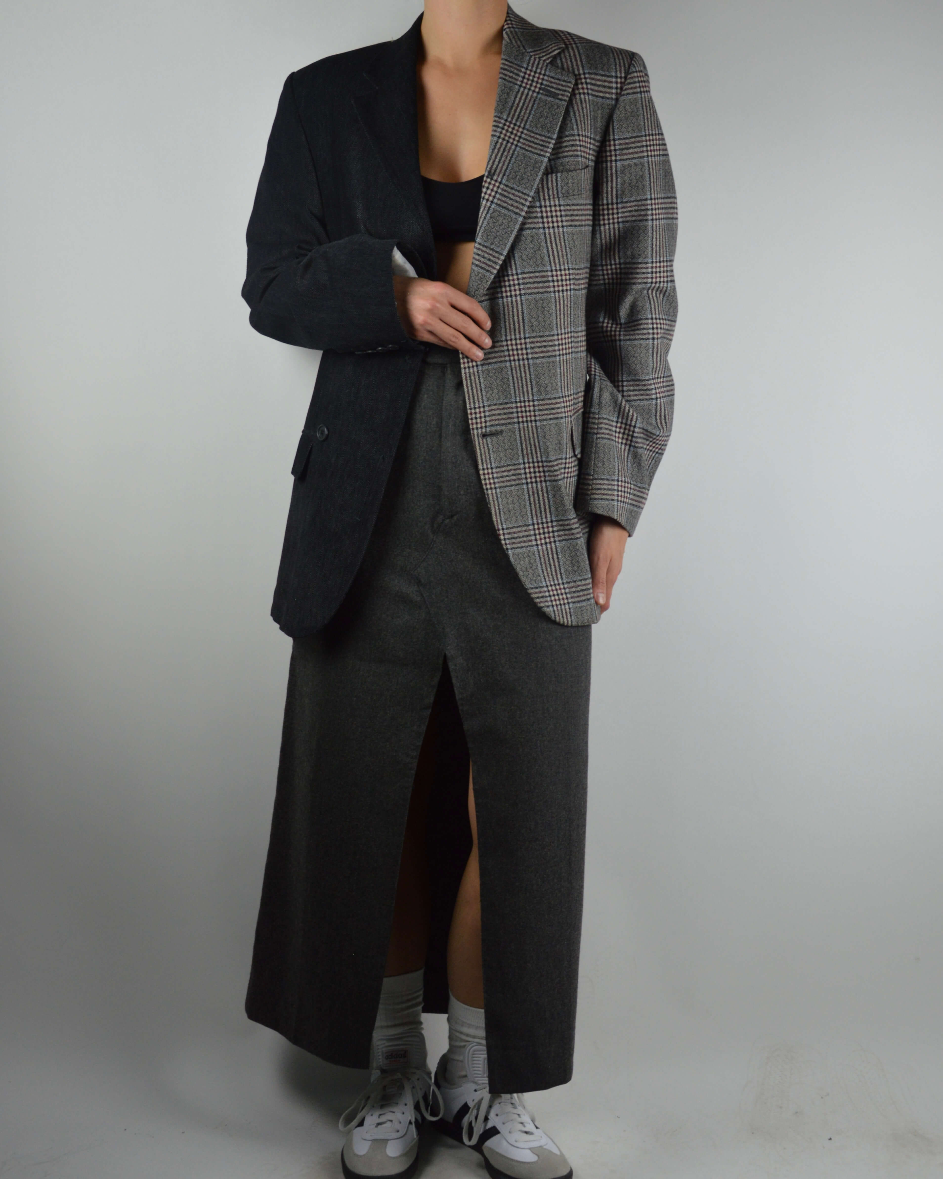 Jupe longue - Gris foncé texturé (XS/S)