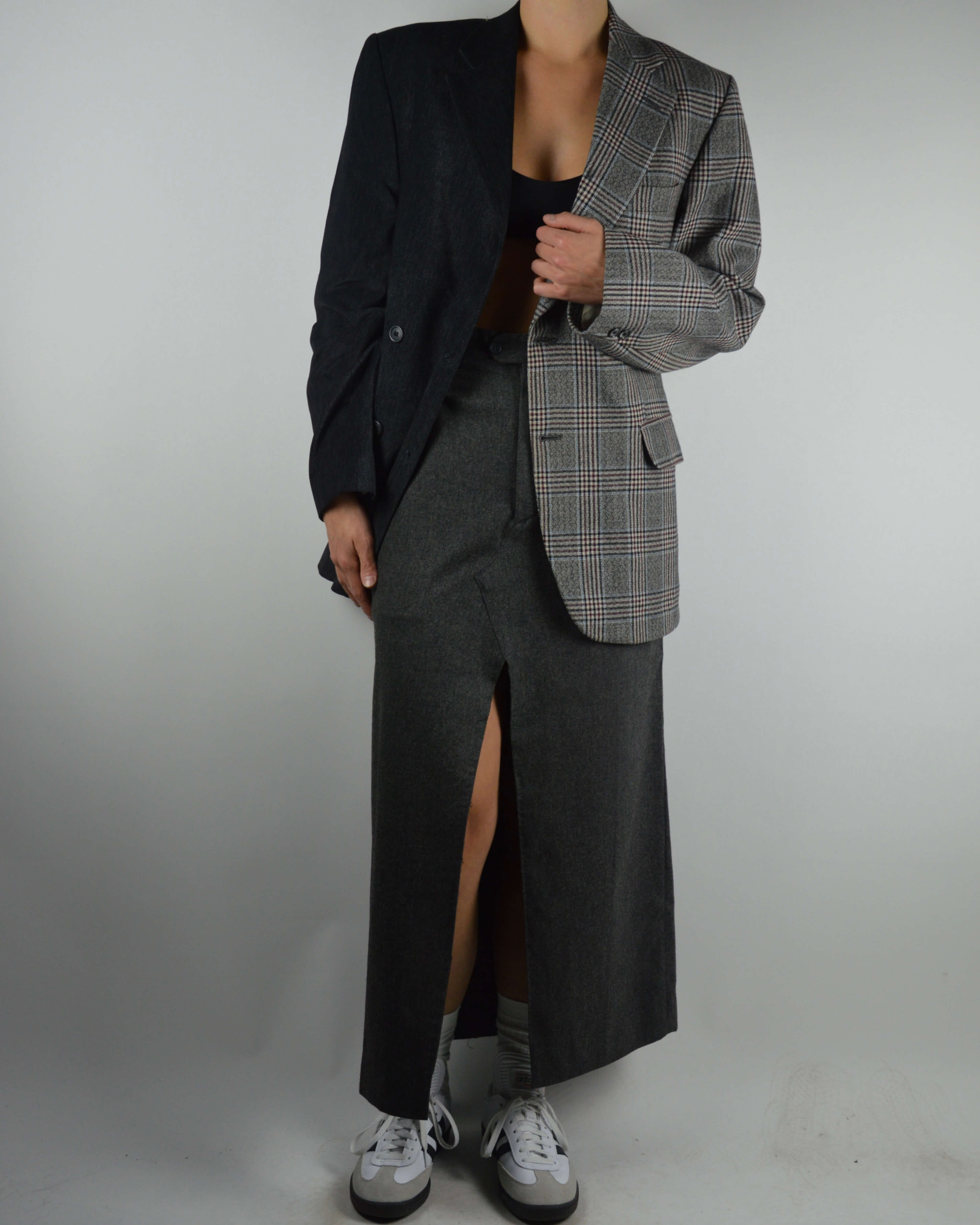 Jupe longue - Gris foncé texturé (XS/S)