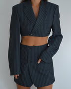 Blaset with trousers - navy lines