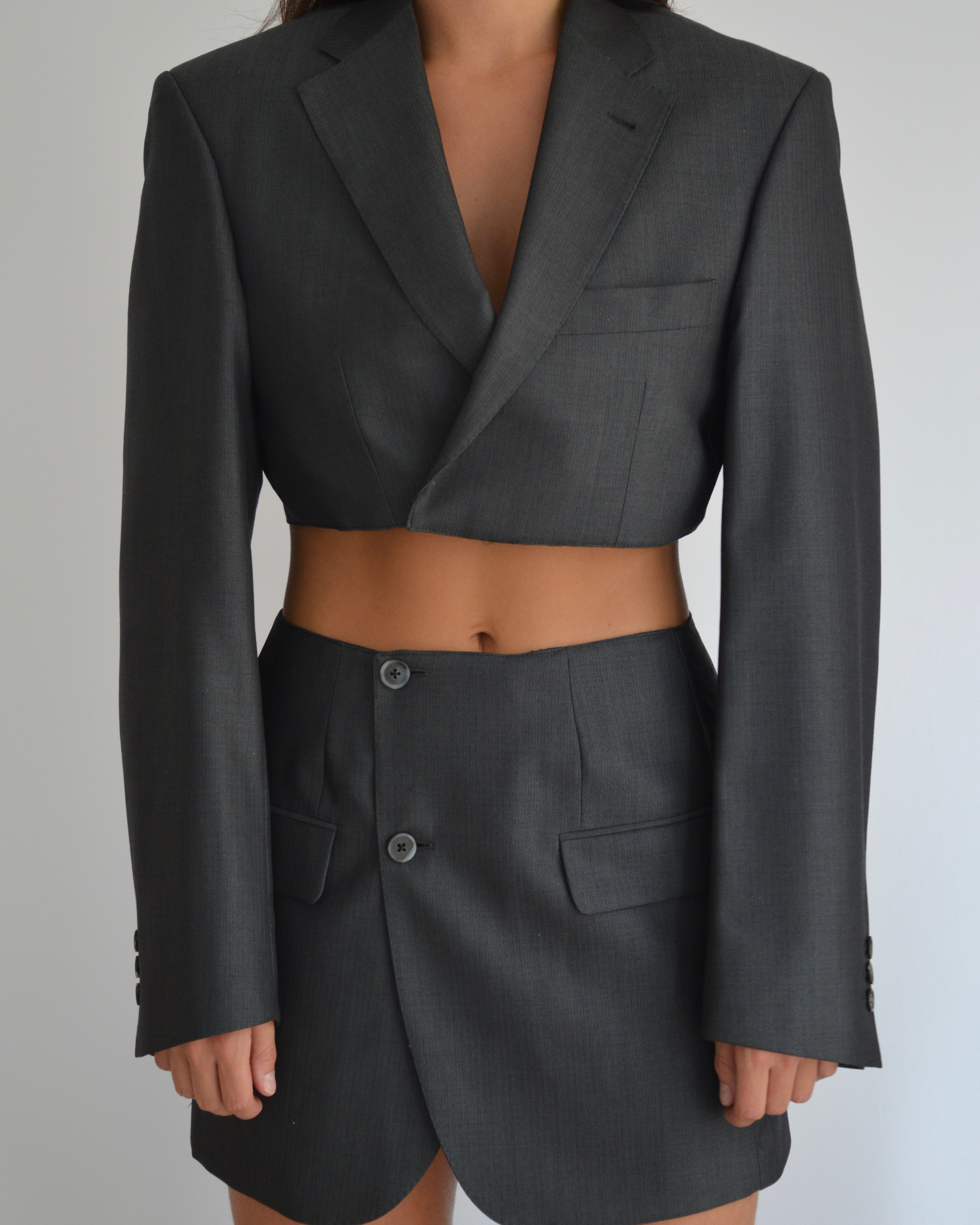 Ensemble veste et pantalon gris