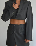 Blaset with trouser - gray