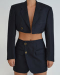 Blaset - dark navy golden buttons