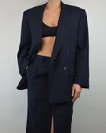 Skirt Suit - Double Breasted Navy (S/M)