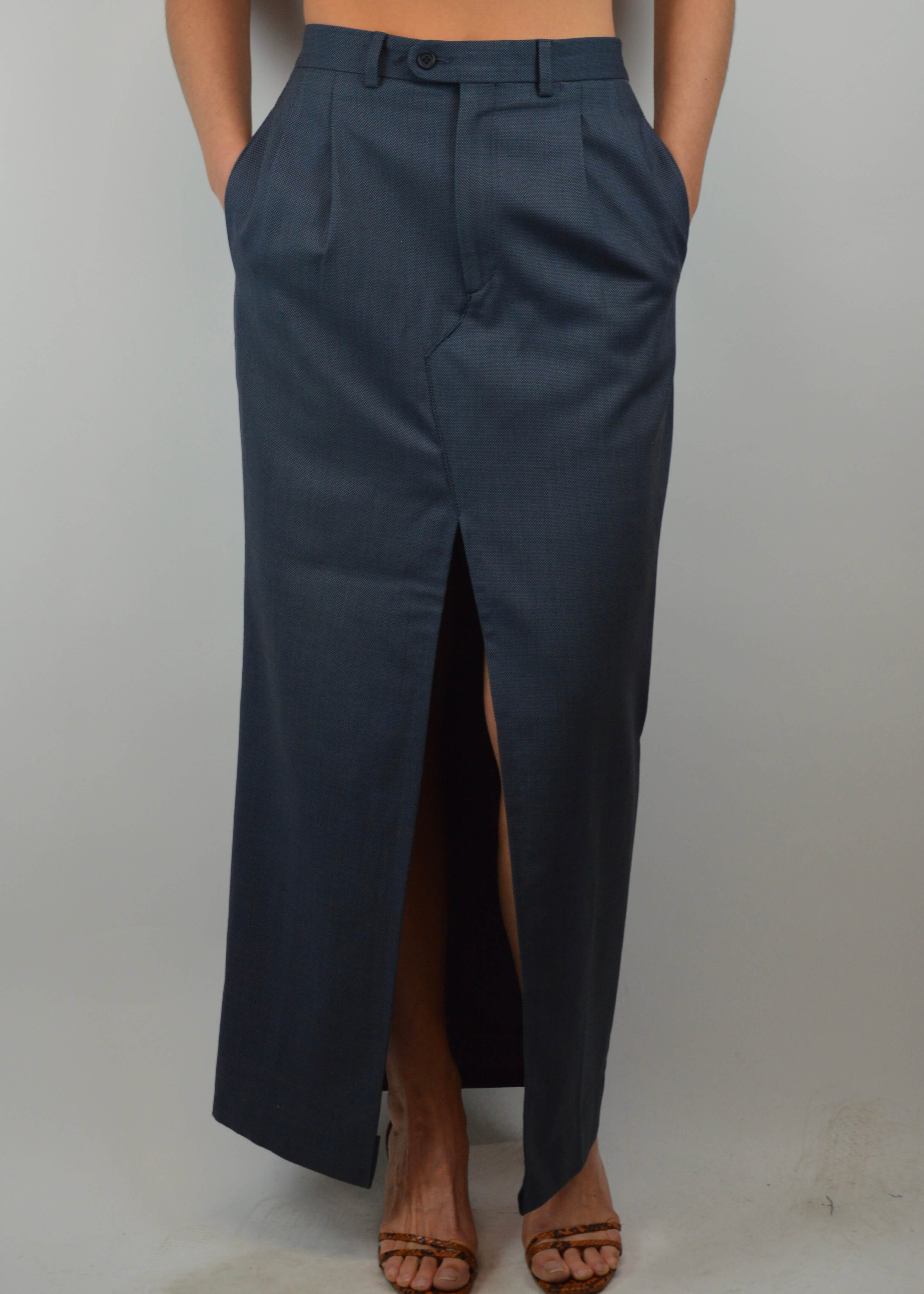 Skirt Suit - Double Breasted Blue (S/M)