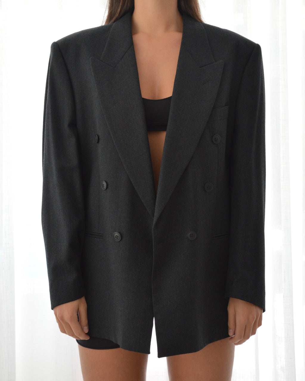 Jacket - double breasted grey