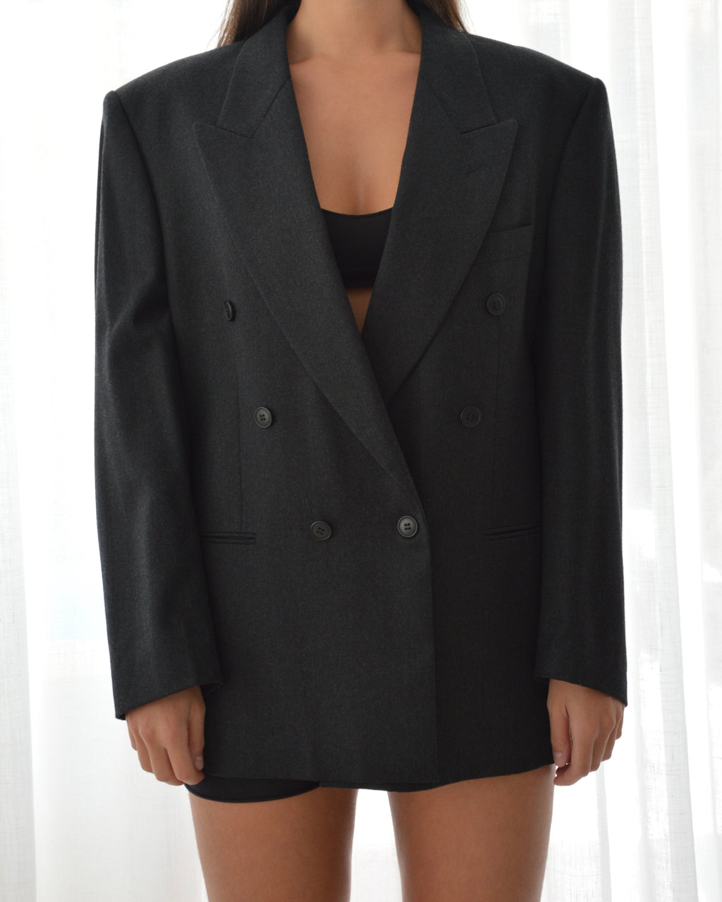 Jacket - double breasted grey