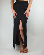 Long Skirt - Black White Lines (XS/S)