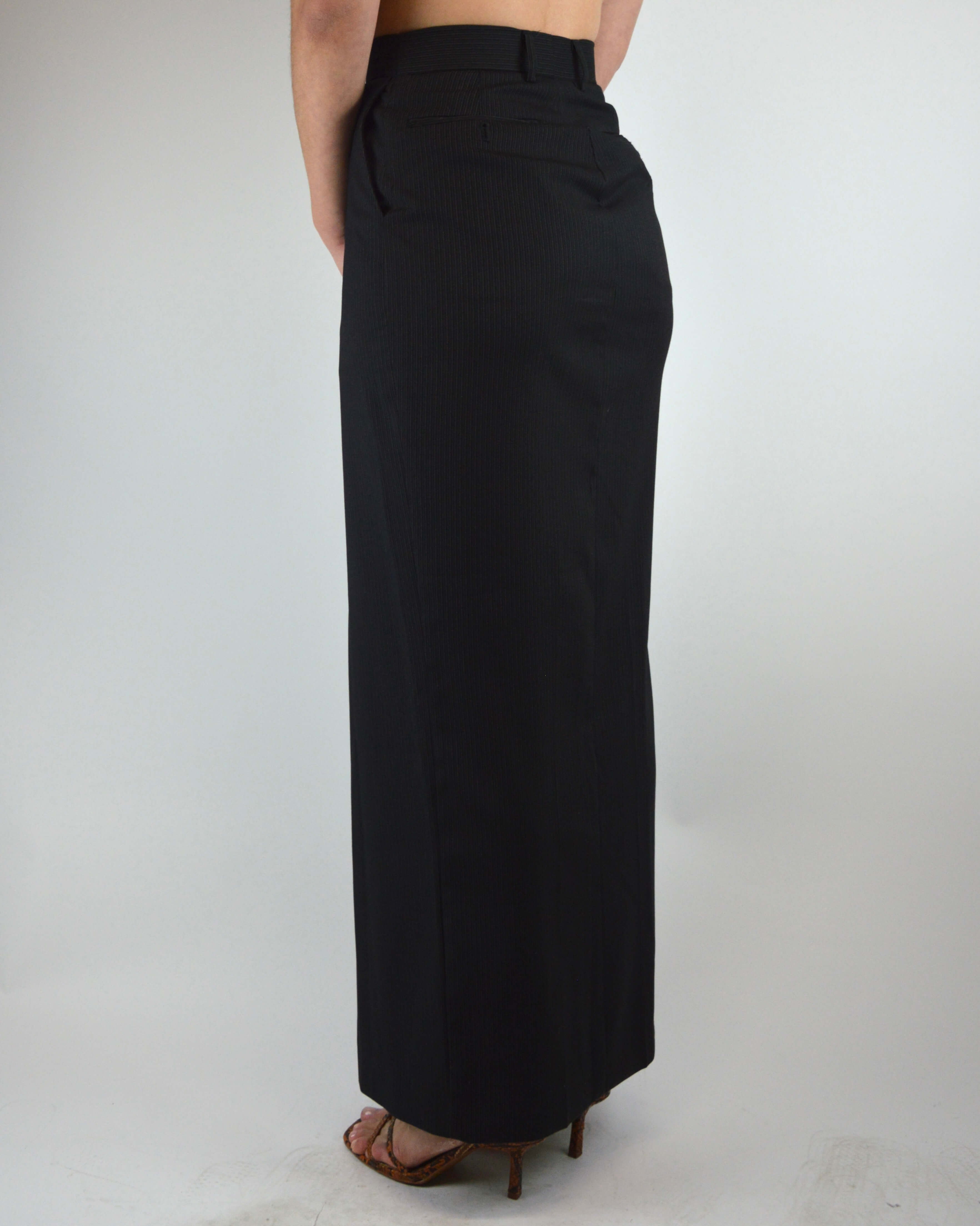 Jupe longue - Rayures noires et blanches (XS/S)