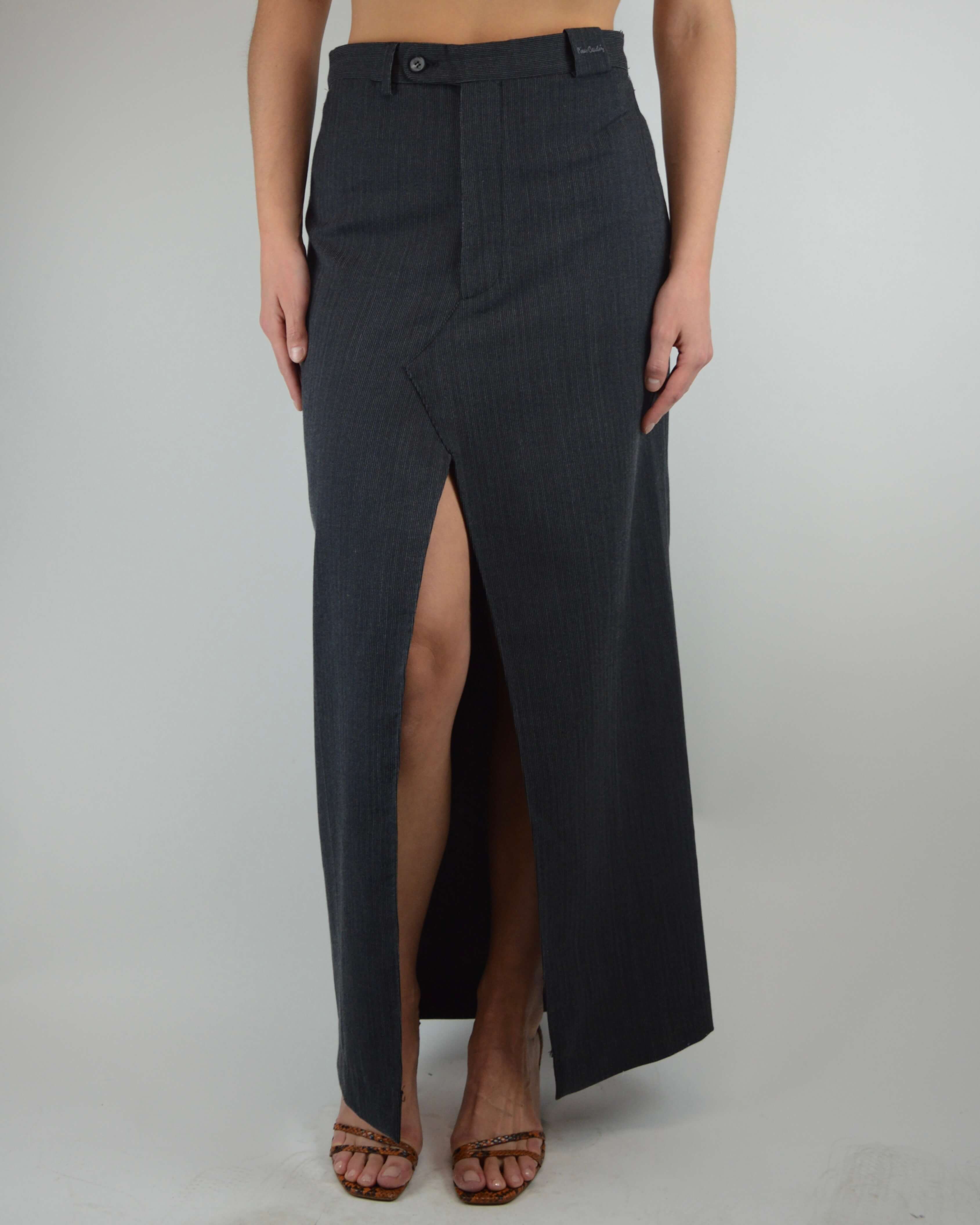 Falda larga - Pierre Cardin Gris (M)