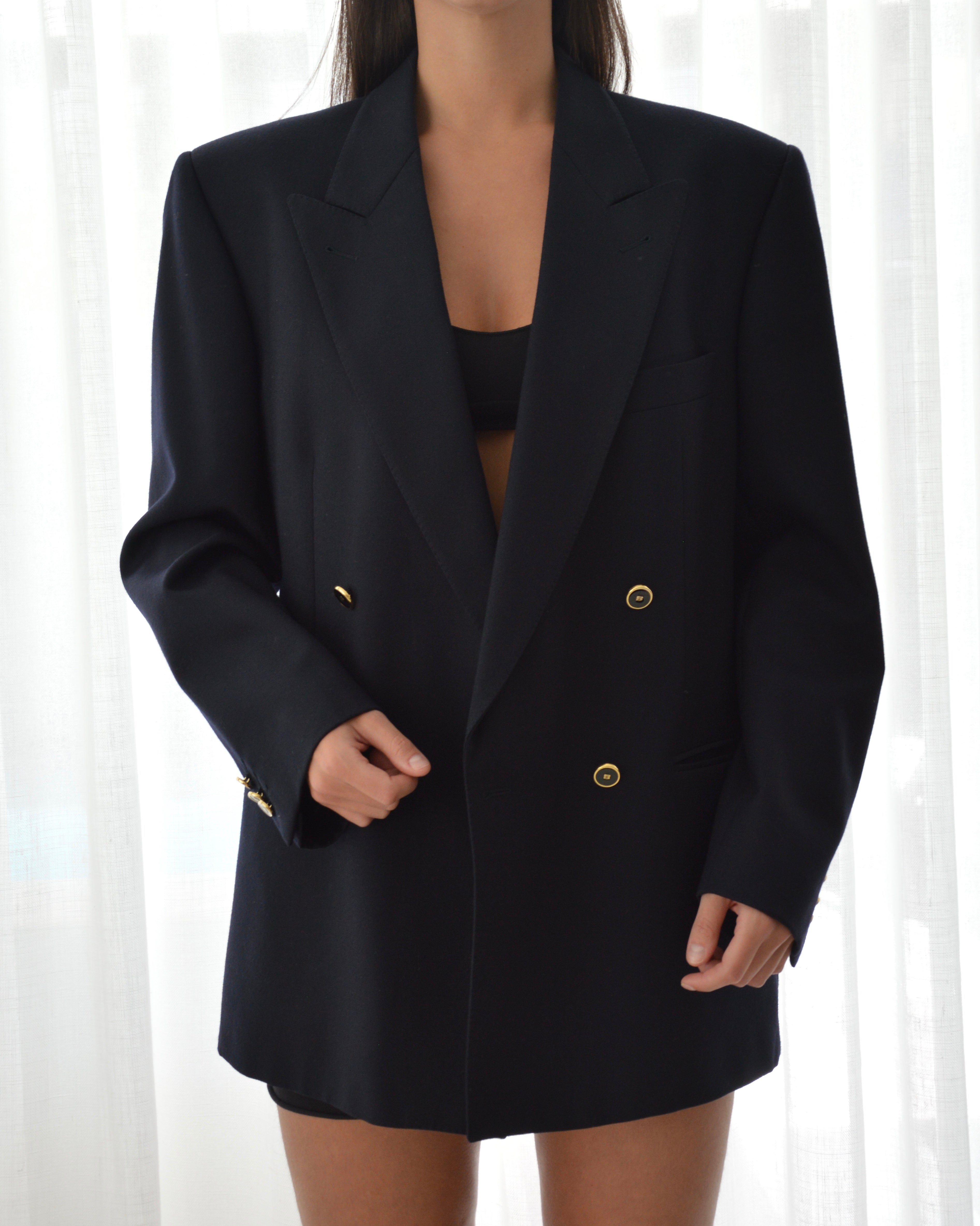 Chaqueta - botones dorados azul marino