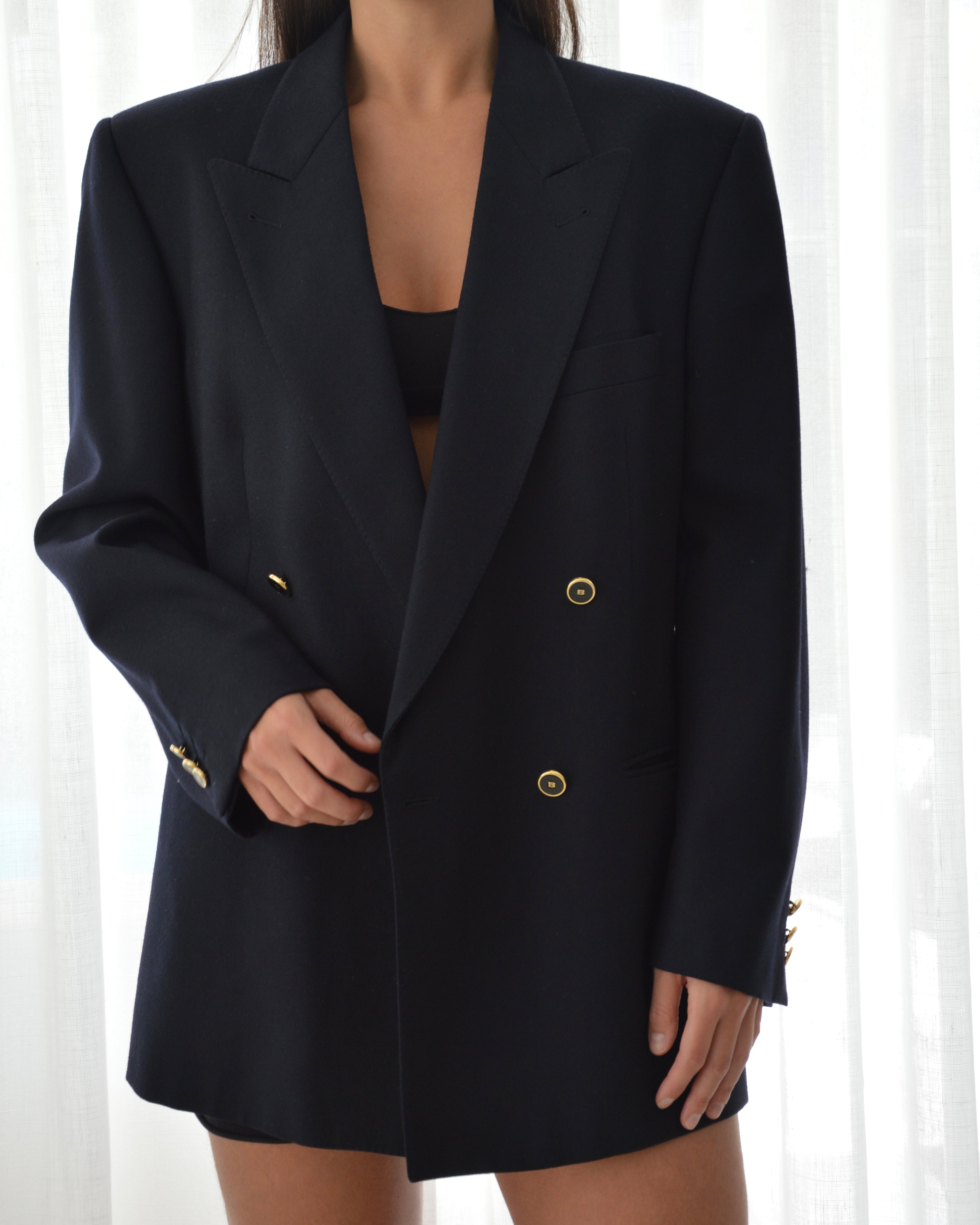 Chaqueta - botones dorados azul marino