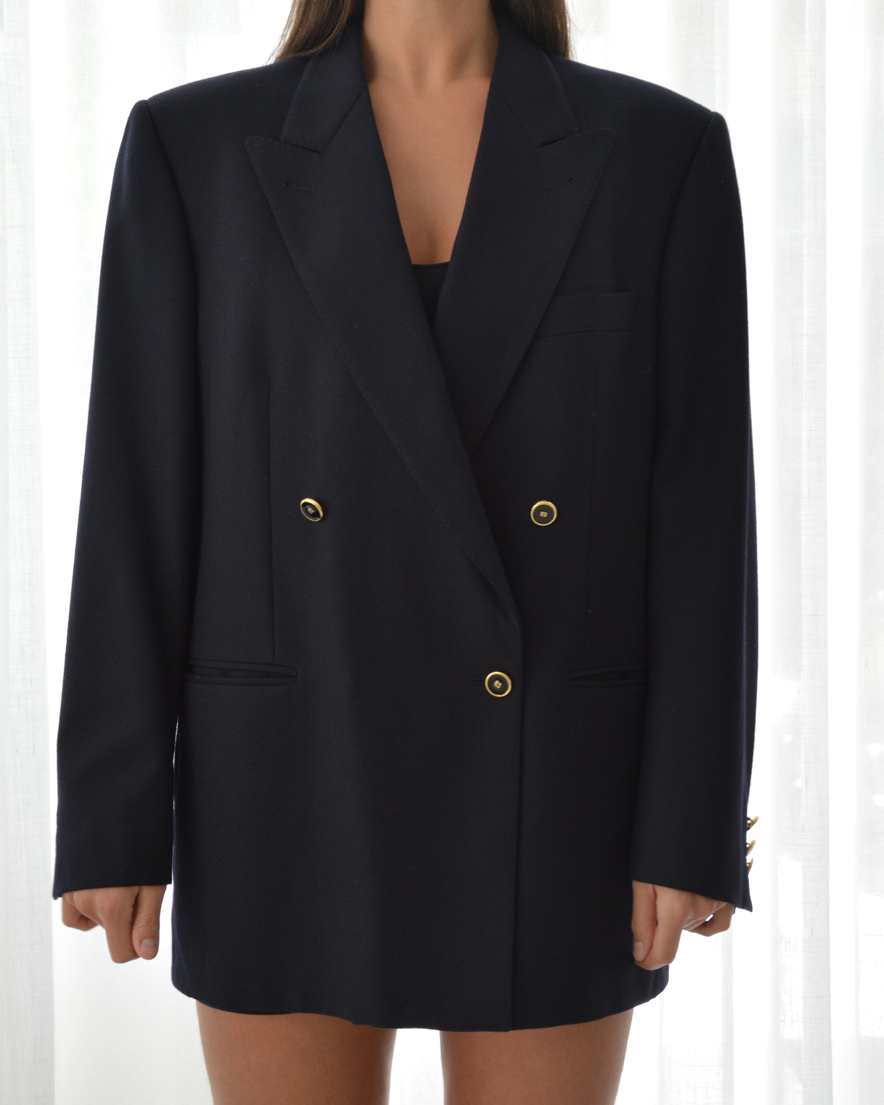 Chaqueta - botones dorados azul marino