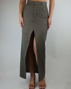 Long Skirt - Beige Light Lines (XS/S)