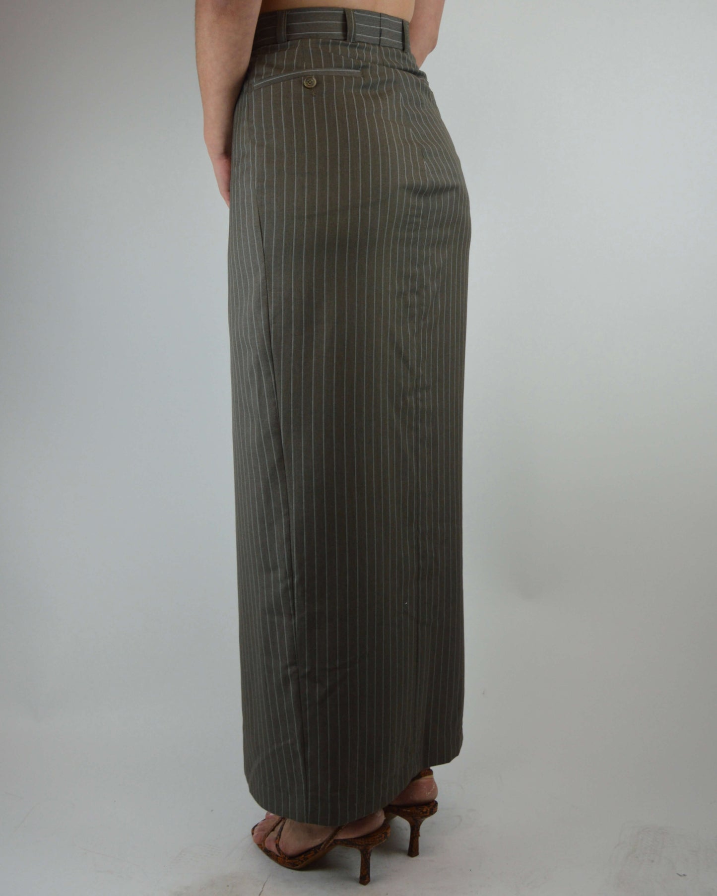 Long Skirt - Beige Light Lines (XS/S)