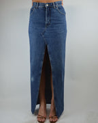 Long Skirt - Vintage Wash Denim (S/M)