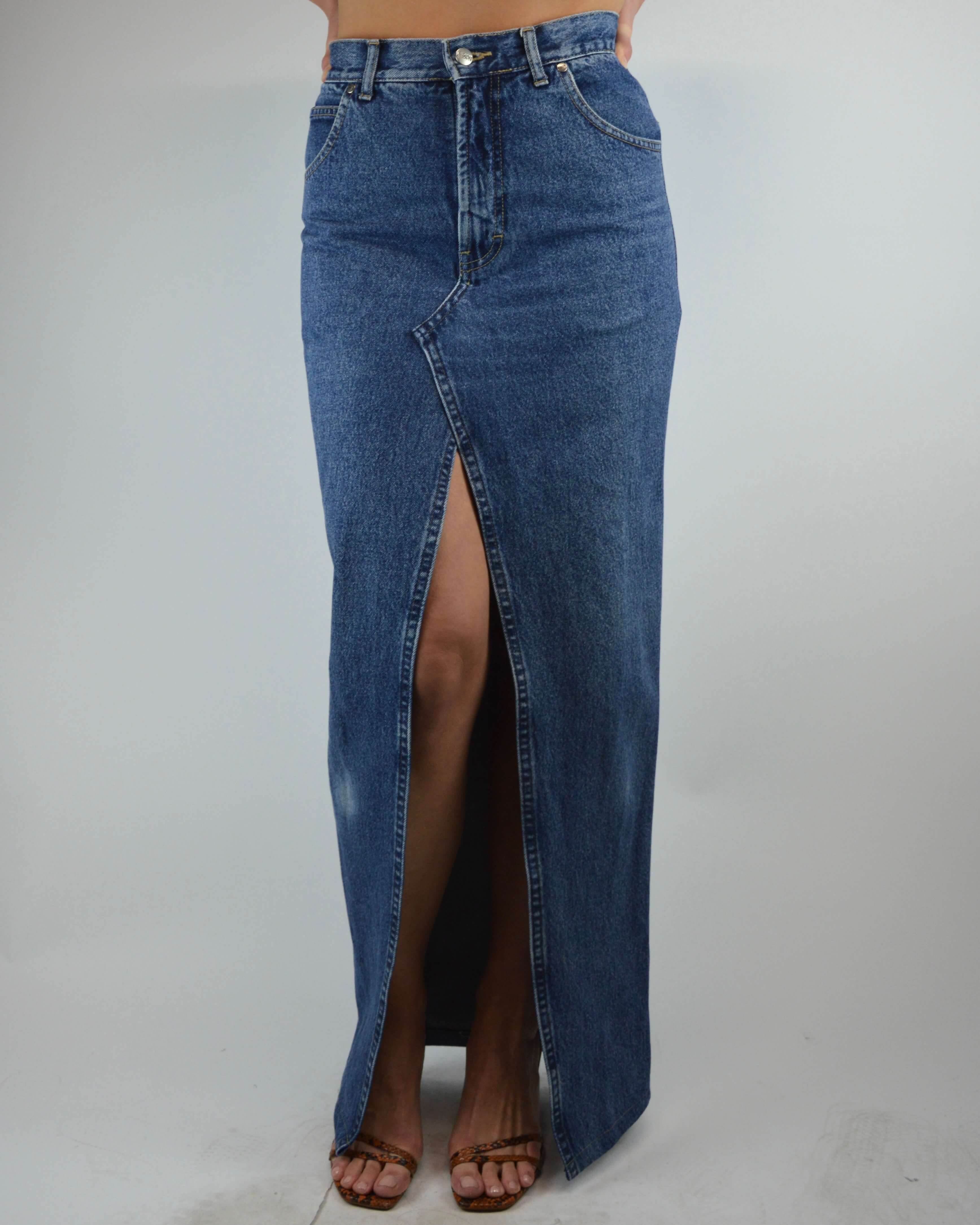Long Skirt - Vintage Wash Denim (S/M)