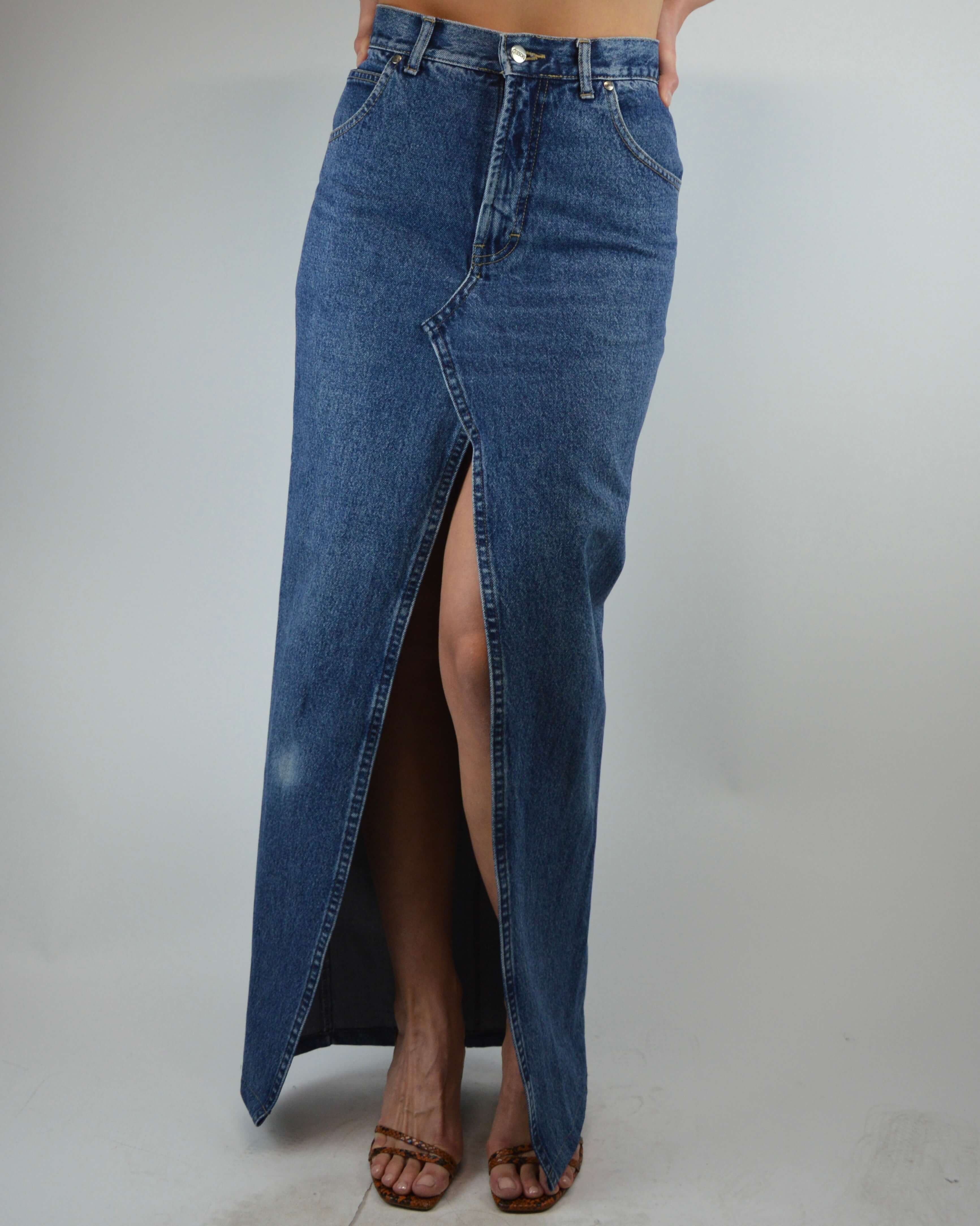 Long Skirt - Vintage Wash Denim (S/M)