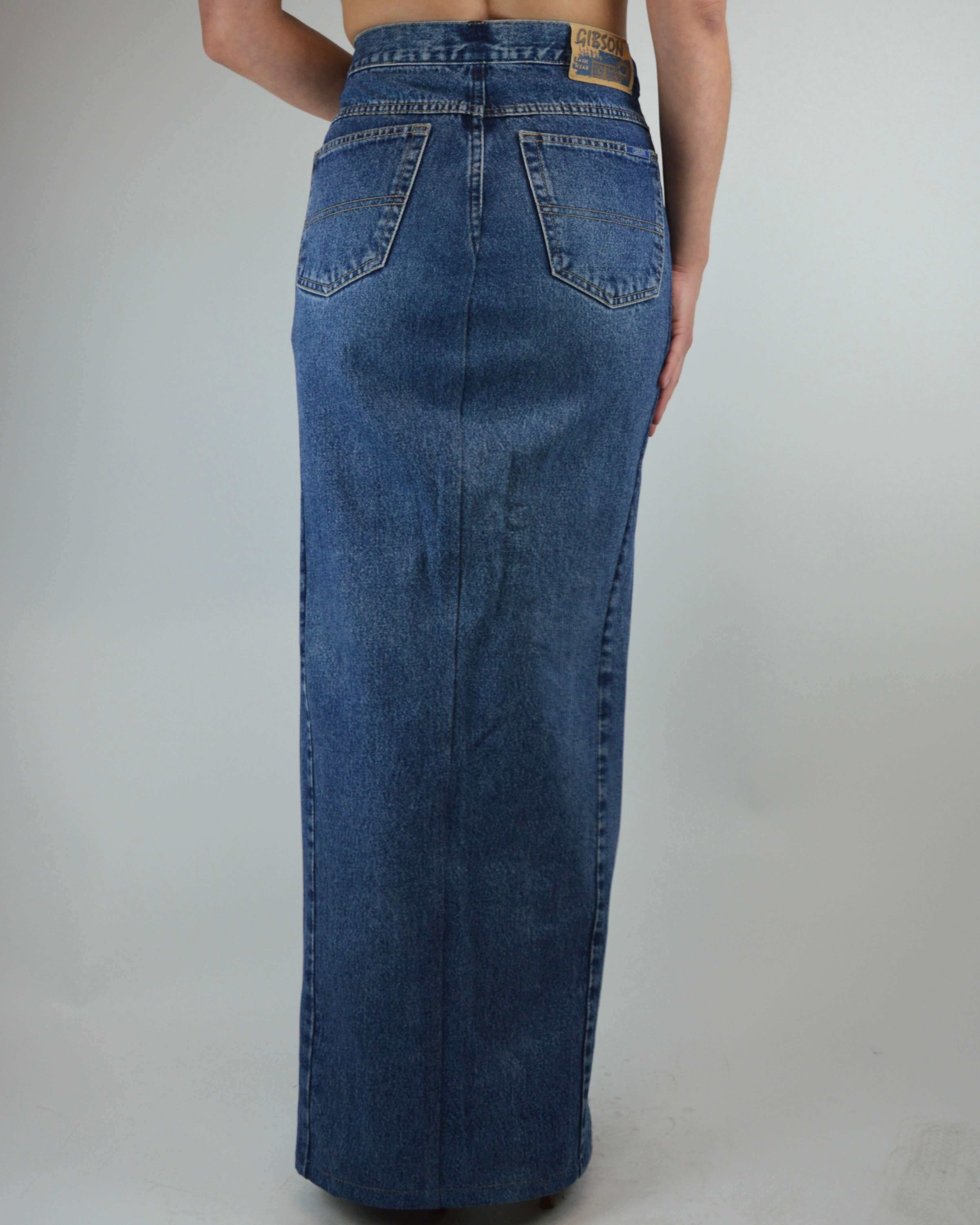 Long Skirt - Vintage Wash Denim (S/M)
