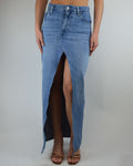 Long Skirt - Vintage Pepe Jeans Light Wash Denim (S/M)