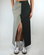 DUO Long Skirt - Darker Green On Top (S/M)