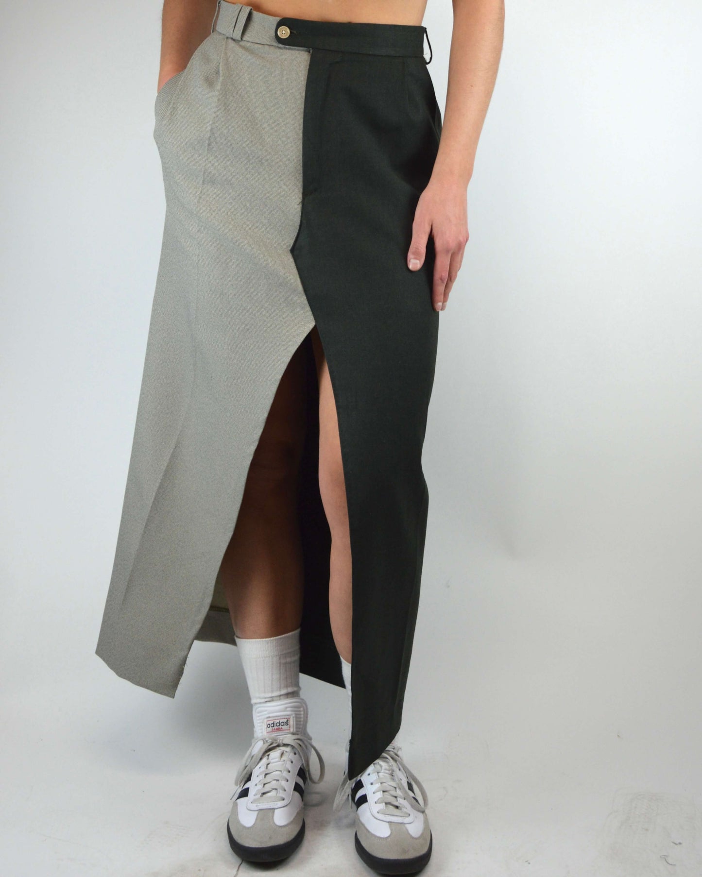 DUO Long Skirt - Darker Green On Top (S/M)