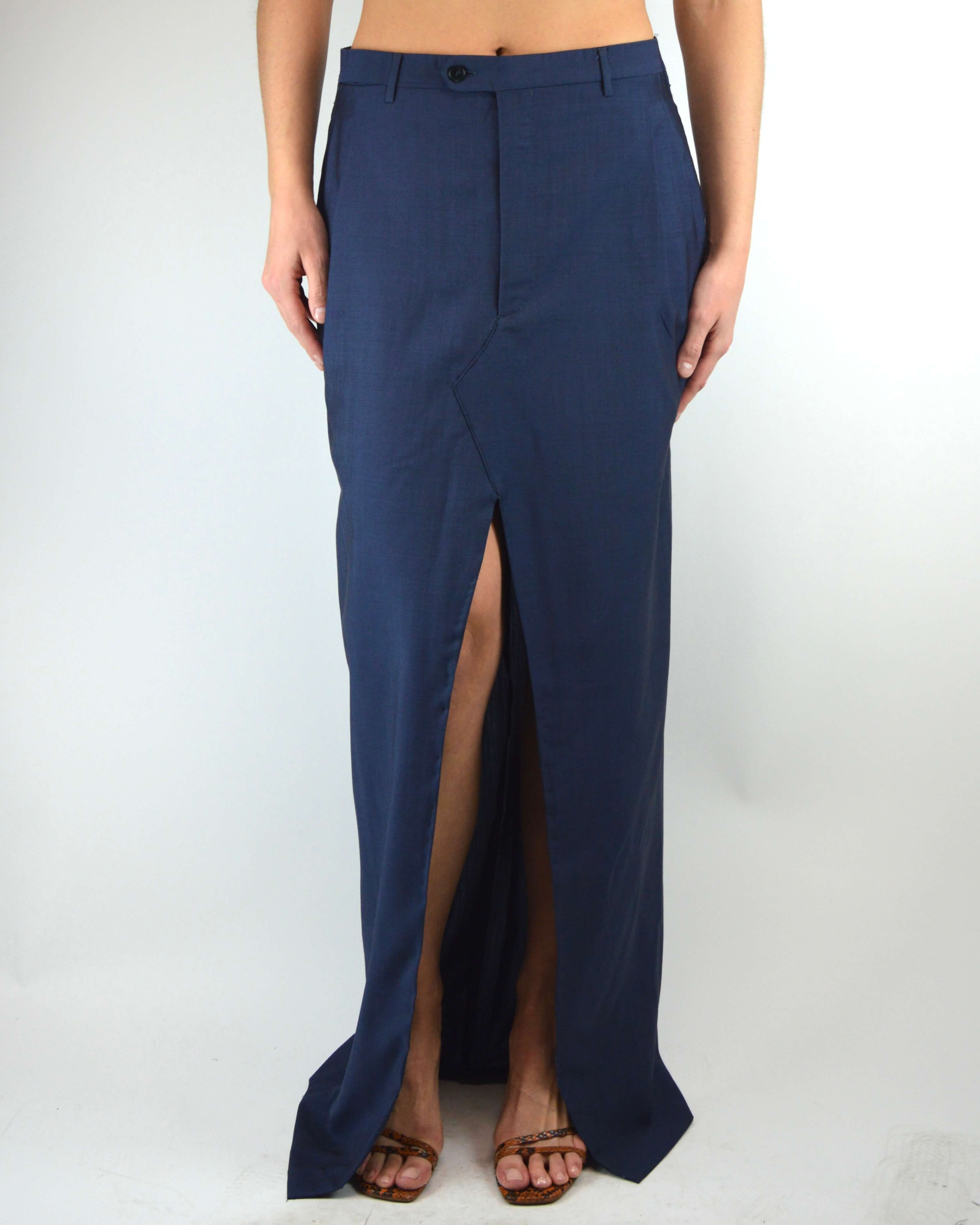 Falda larga - Azul de negocios (XL)